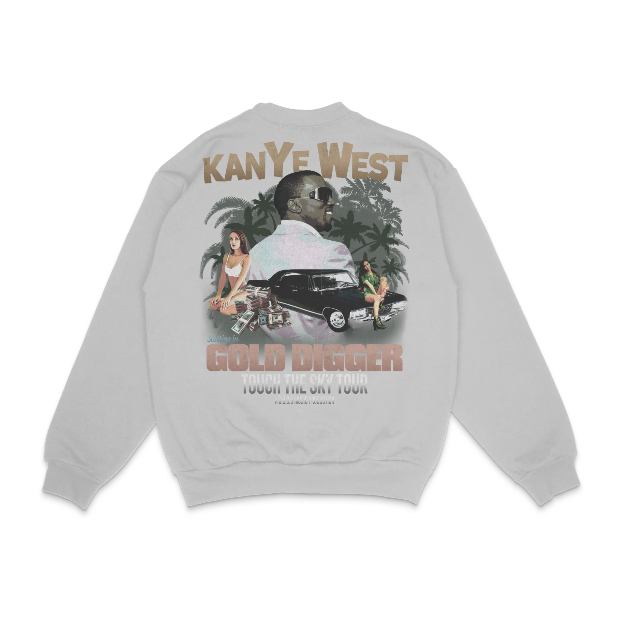 Kanye West Gold Digger Crewneck Sweatshirt - Greazy Tees