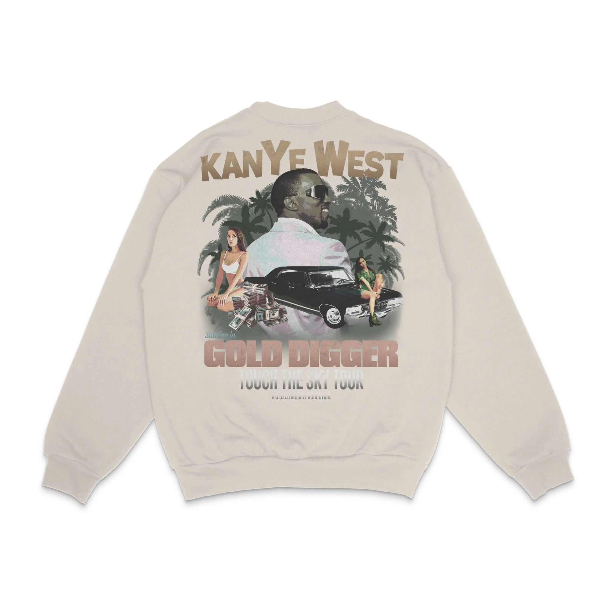 Kanye West Gold Digger Crewneck Sweatshirt - Greazy Tees