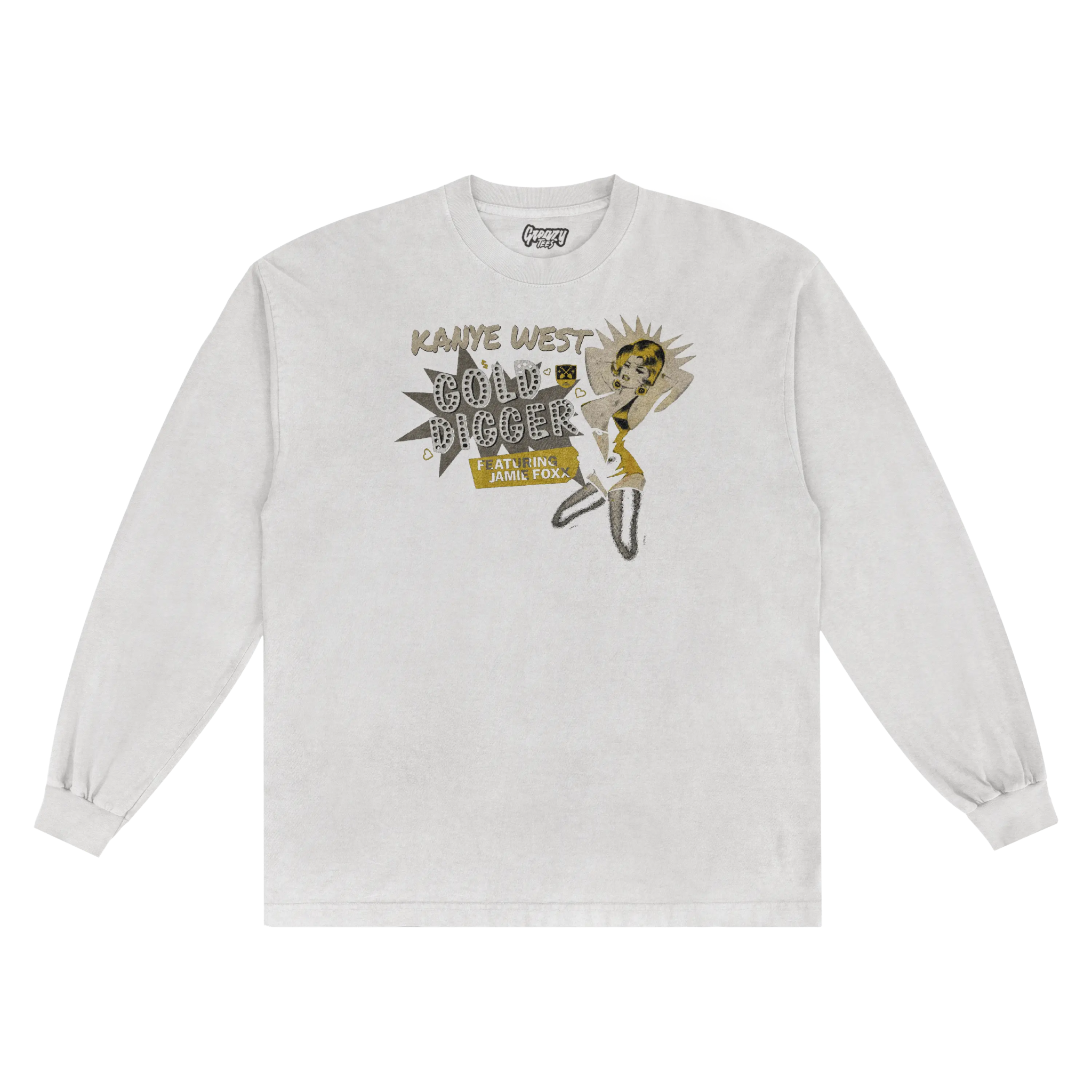 Kanye West Gold Digger Long Sleeved Tee - Greazy Tees