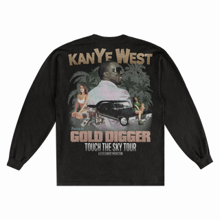 Kanye West Gold Digger Long Sleeved Tee - Greazy Tees