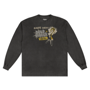 Kanye West Gold Digger Long Sleeved Tee - Greazy Tees