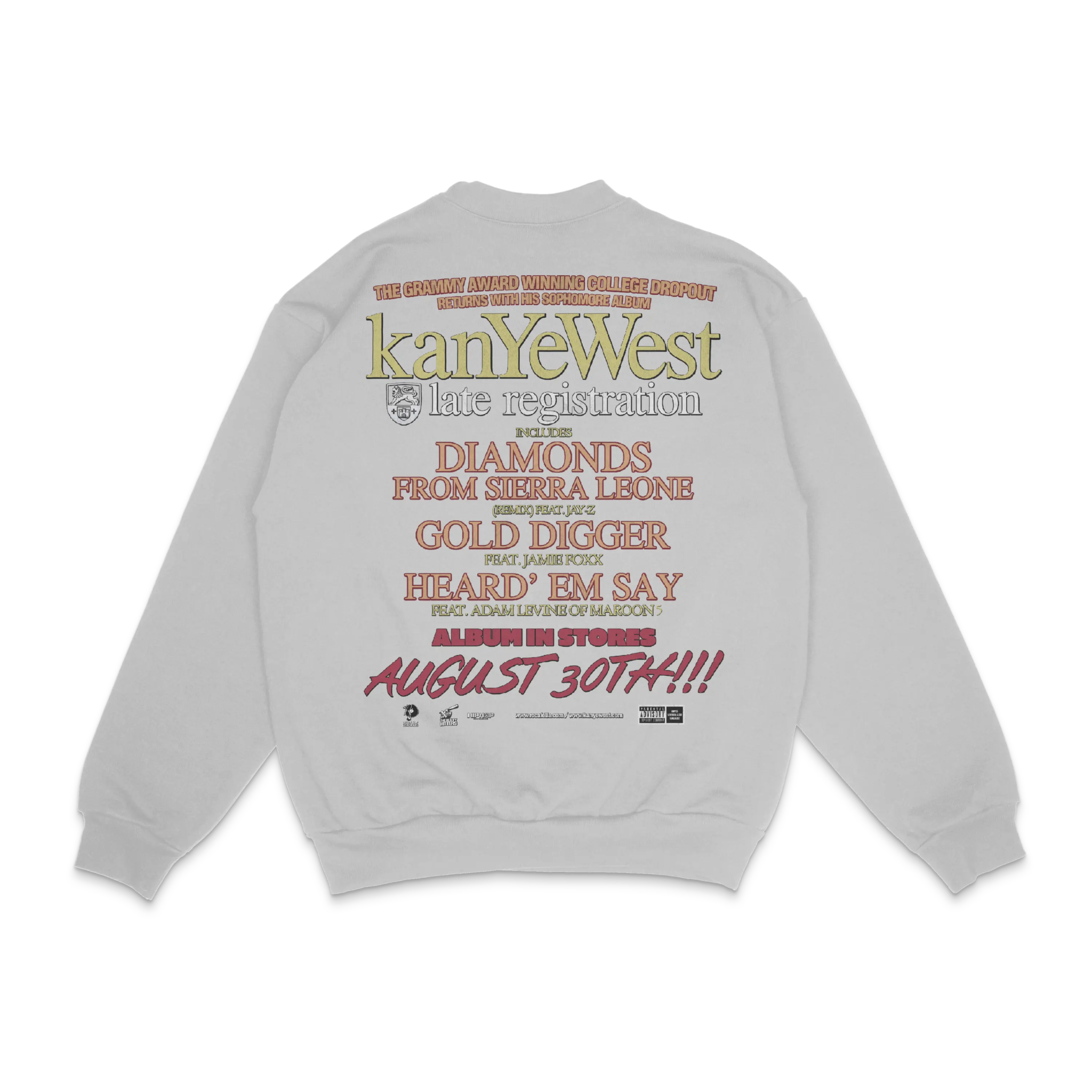 Kanye West Late Reg Polo Bear Crewneck Sweatshirt - Greazy Tees