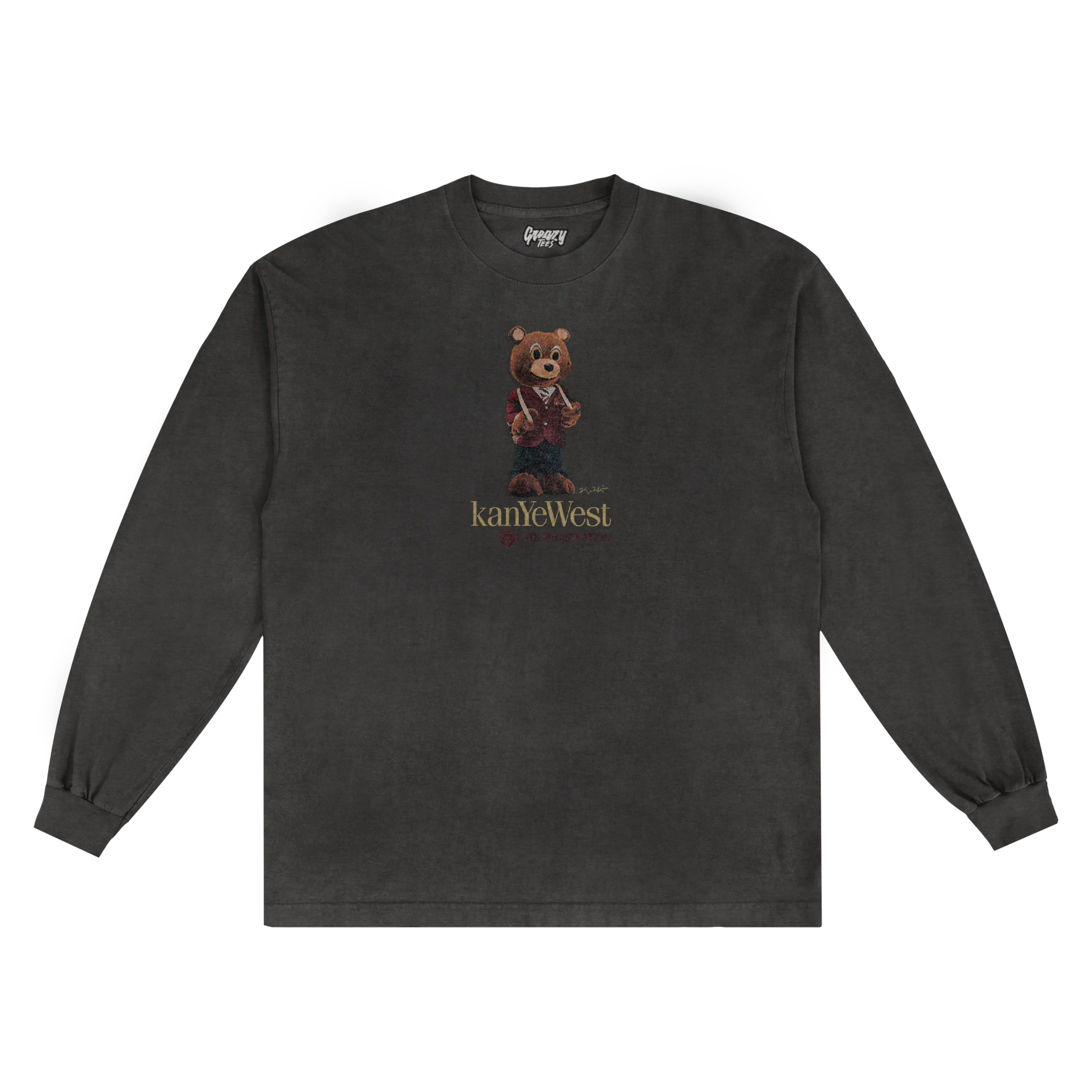 Kanye West Late Reg Polo Bear Long Sleeved Tee - Greazy Tees