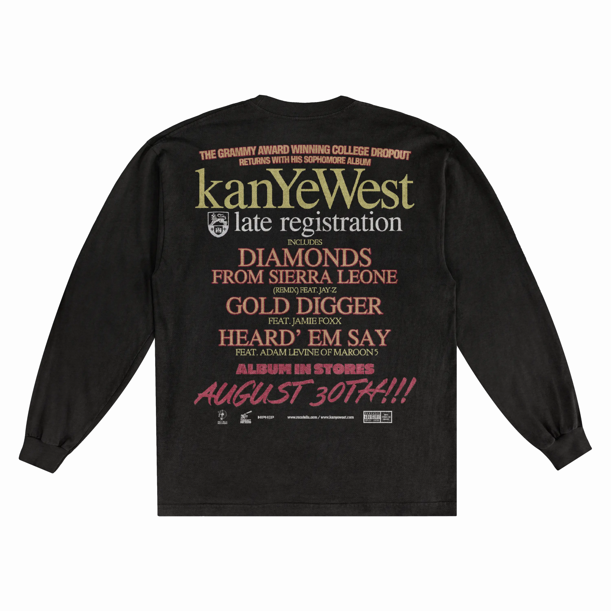 Kanye West Late Reg Polo Bear Long Sleeved Tee - Greazy Tees