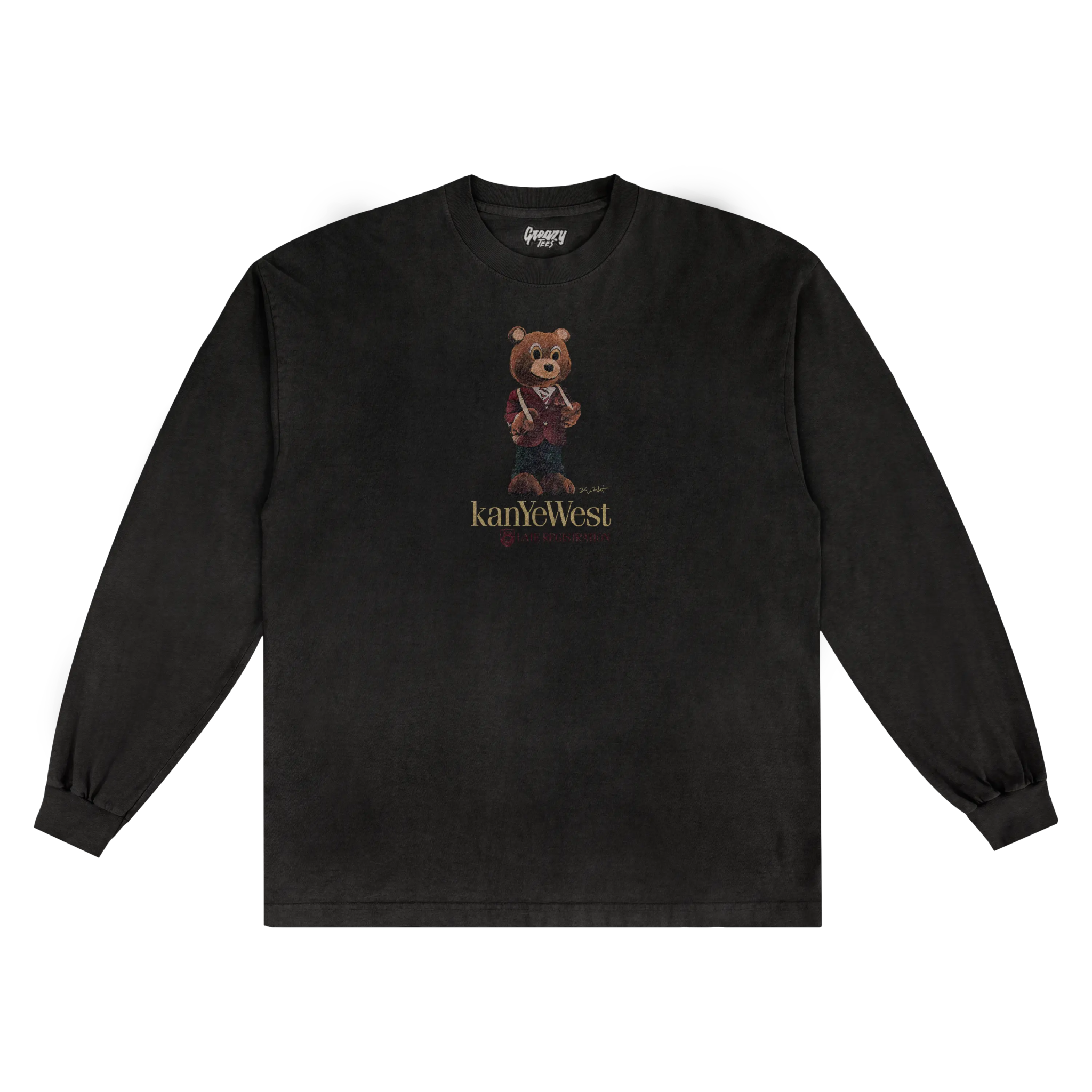 Kanye West Late Reg Polo Bear Long Sleeved Tee - Greazy Tees