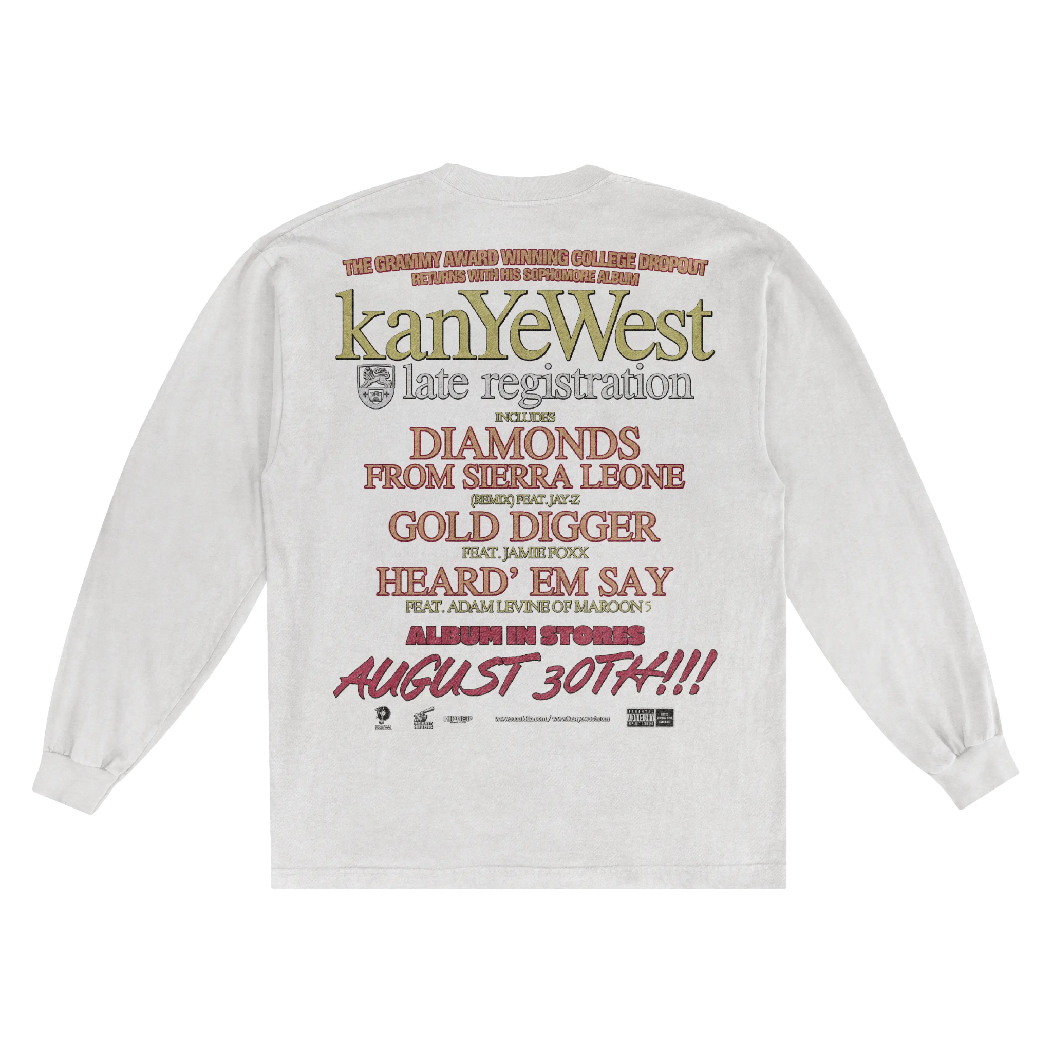 Kanye West Late Reg Polo Bear Long Sleeved Tee - Greazy Tees
