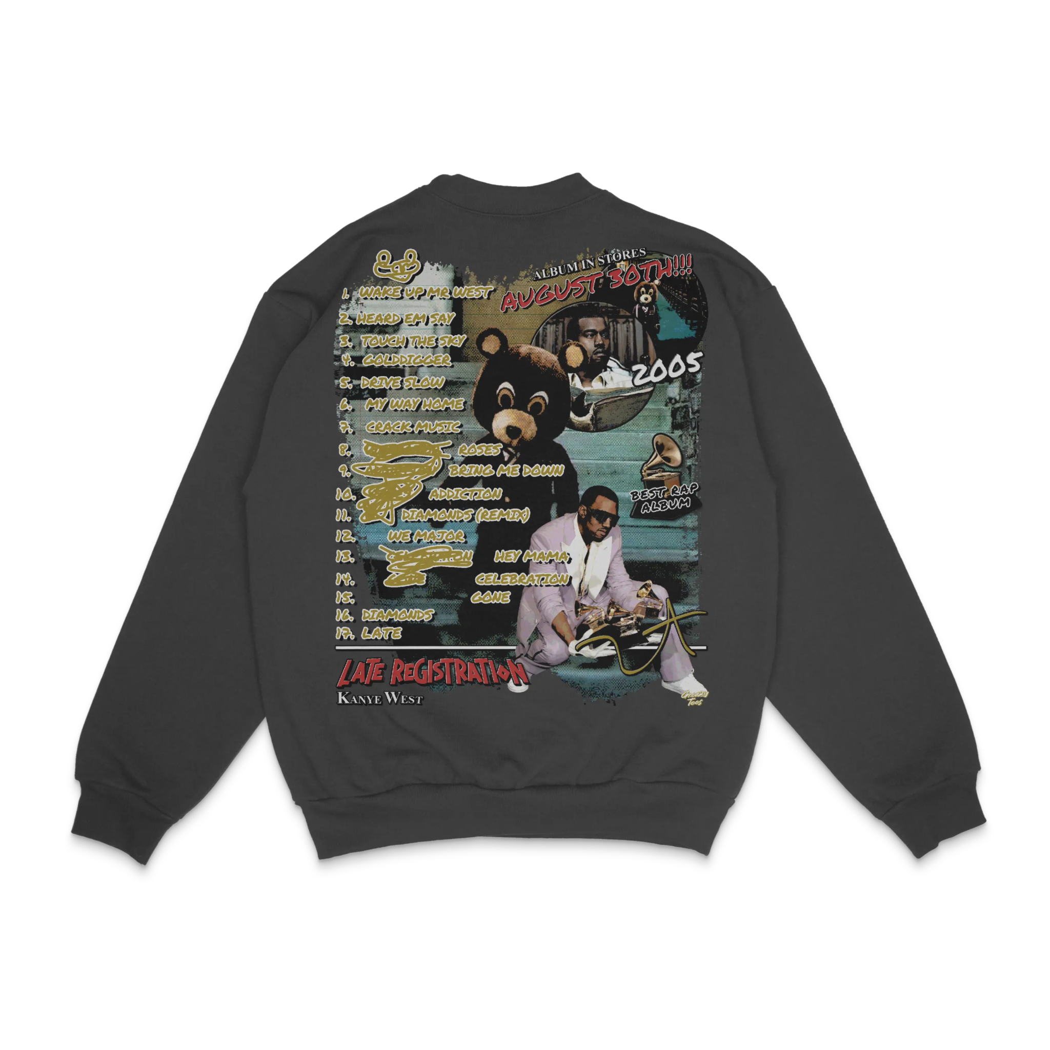 Kanye West Late Registration Crewneck Sweatshirt - Greazy Tees