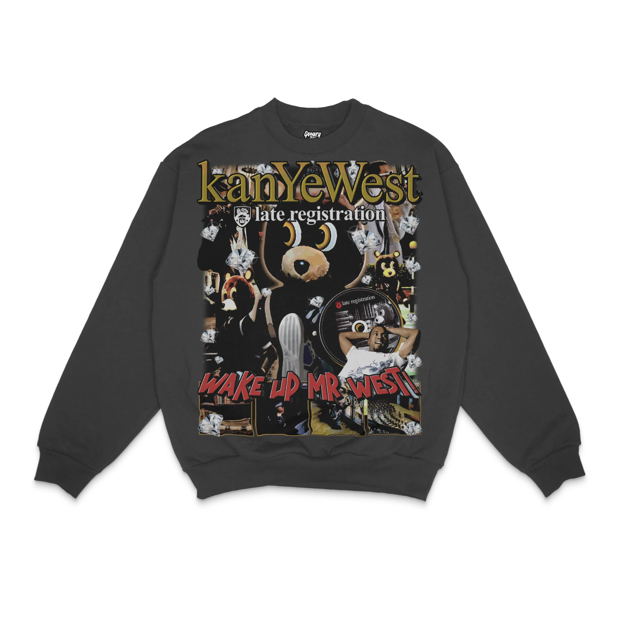 Kanye West Late Registration Crewneck Sweatshirt - Greazy Tees