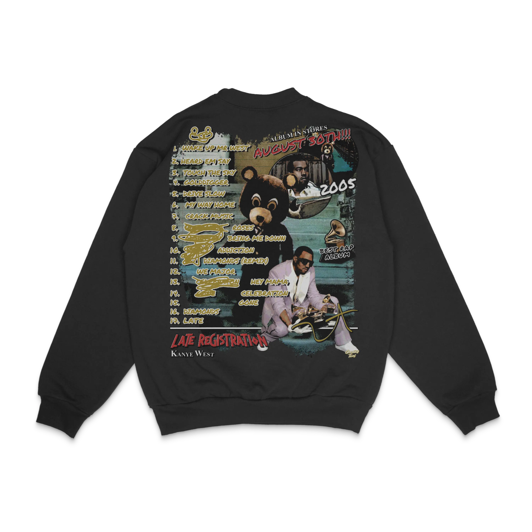 Kanye West Late Registration Crewneck Sweatshirt - Greazy Tees