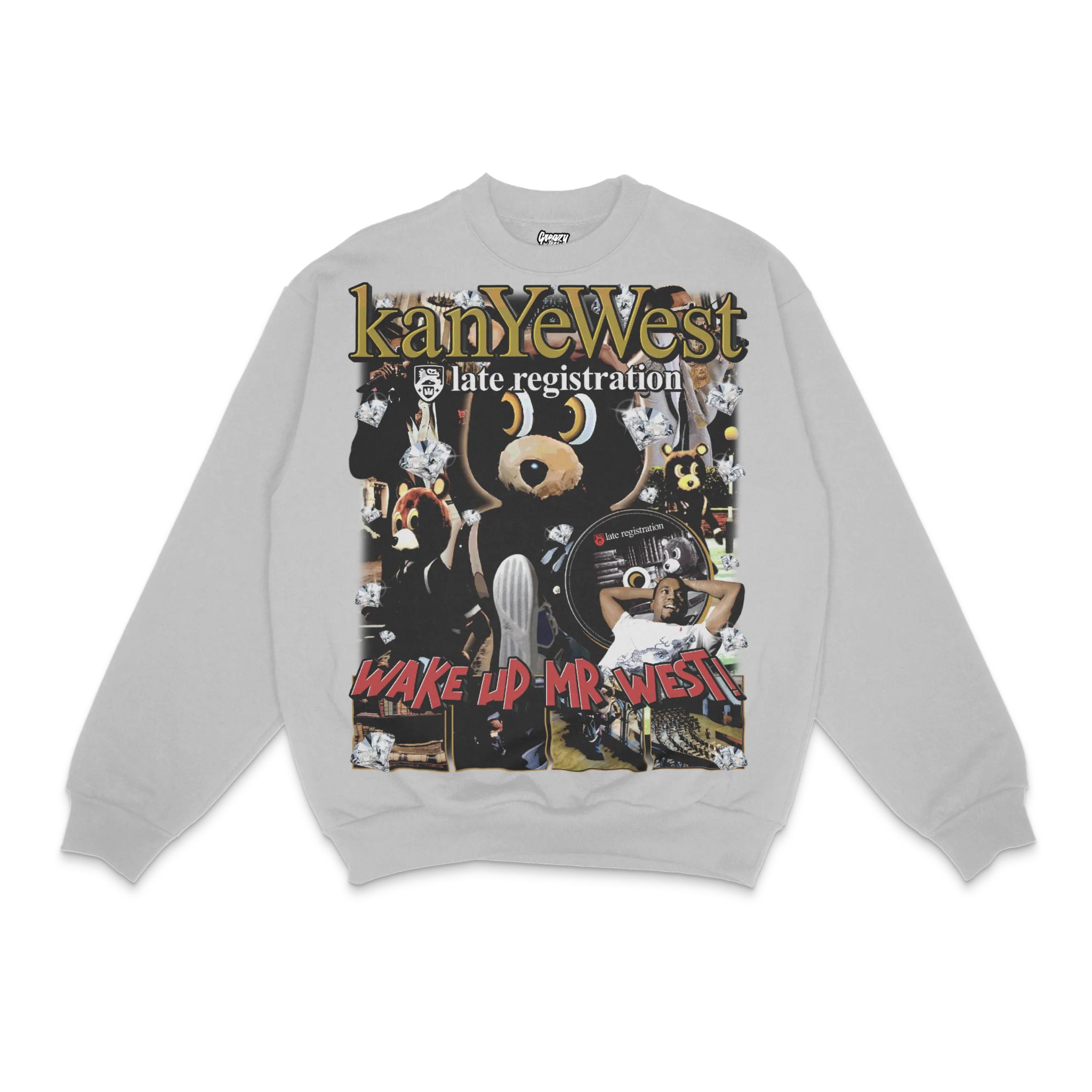 Kanye West Late Registration Crewneck Sweatshirt - Greazy Tees