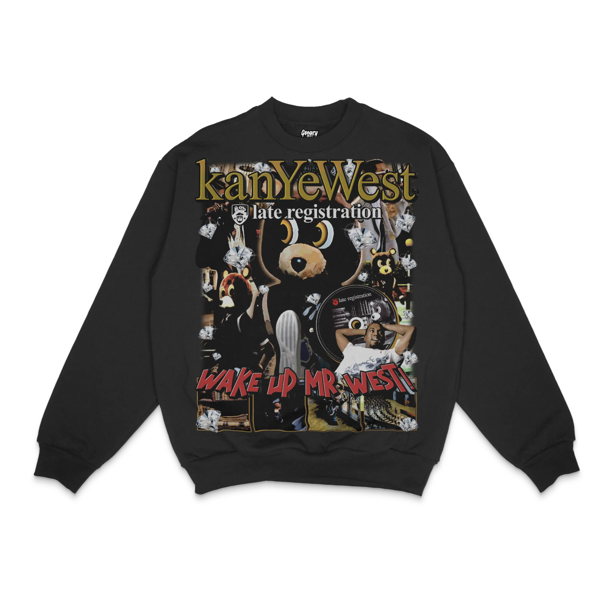 Kanye West Late Registration Crewneck Sweatshirt - Greazy Tees