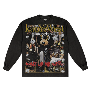 Kanye West Late Registration Long Sleeved Tee - Greazy Tees