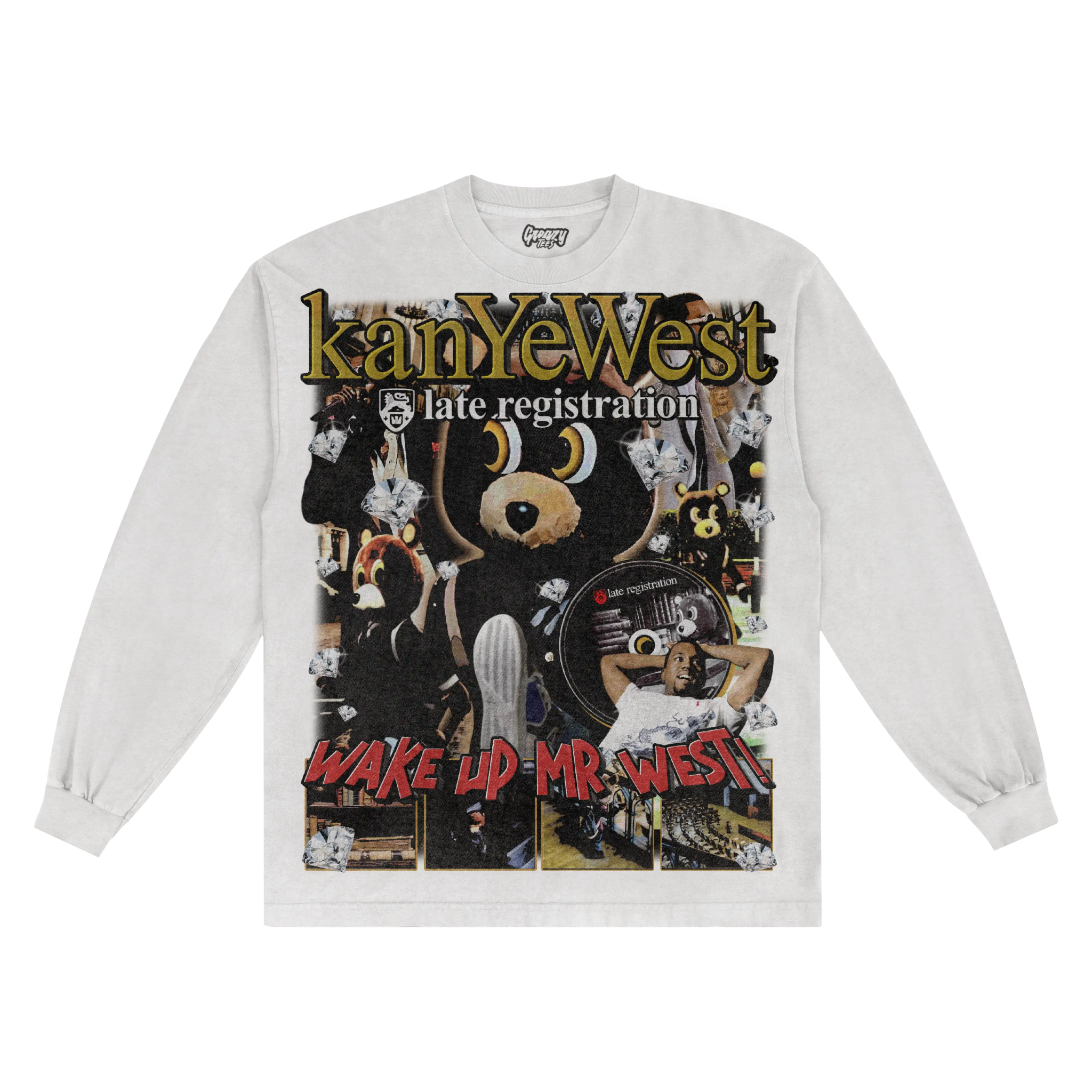 Kanye West Late Registration Long Sleeved Tee - Greazy Tees