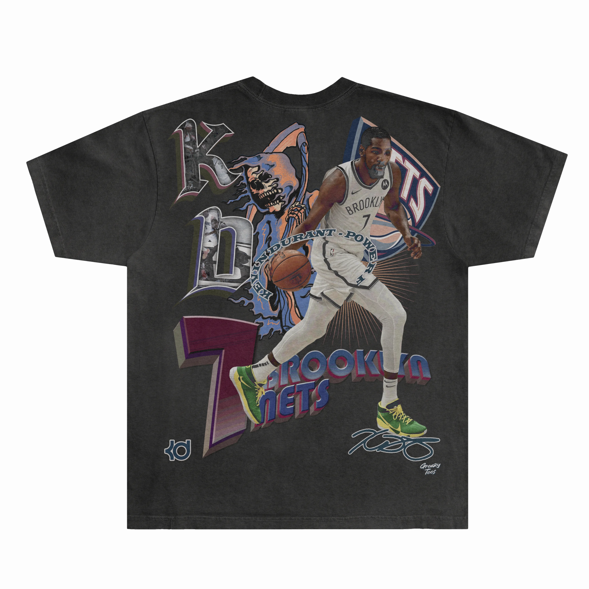 Kevin Durant BK Nets Classic Tee - Greazy Tees