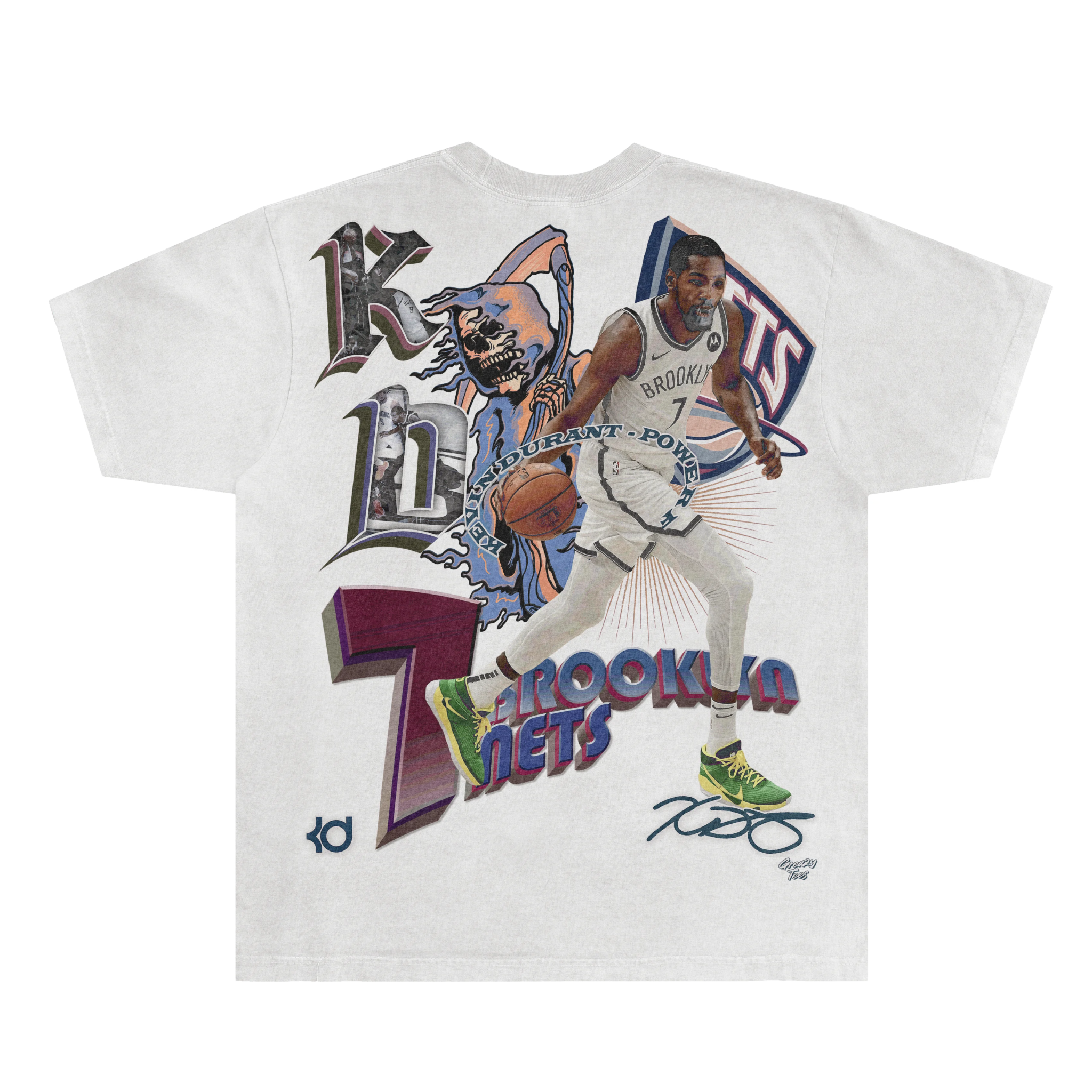 Kevin Durant BK Nets Classic Tee - Greazy Tees