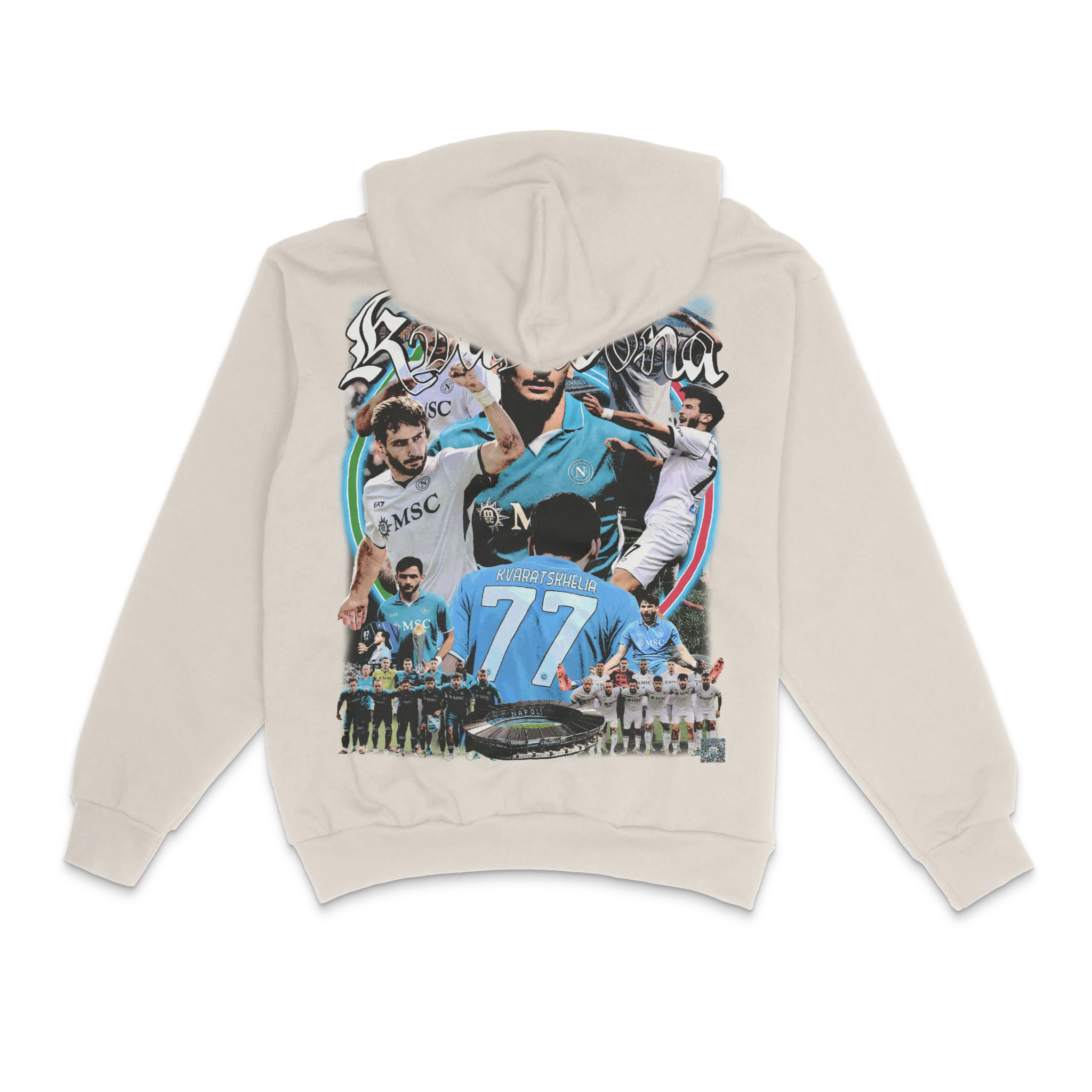 Khvicha Kvaratskhelia Napoli Hoody - Greazy Tees