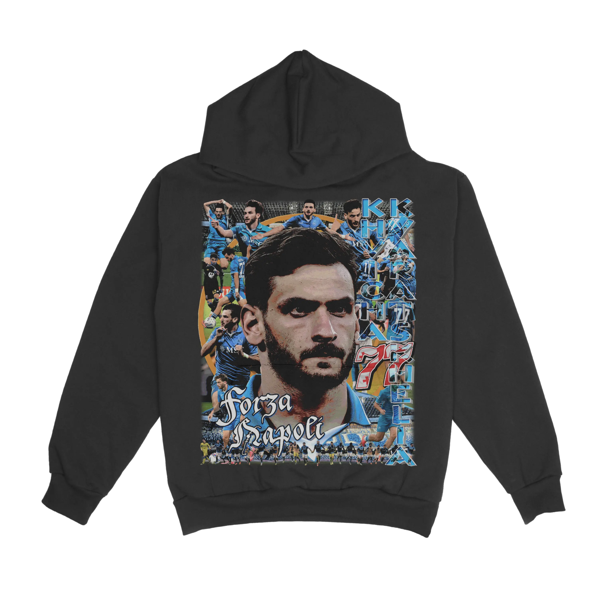 Khvicha Kvaratskhelia Napoli Hoody - Greazy Tees