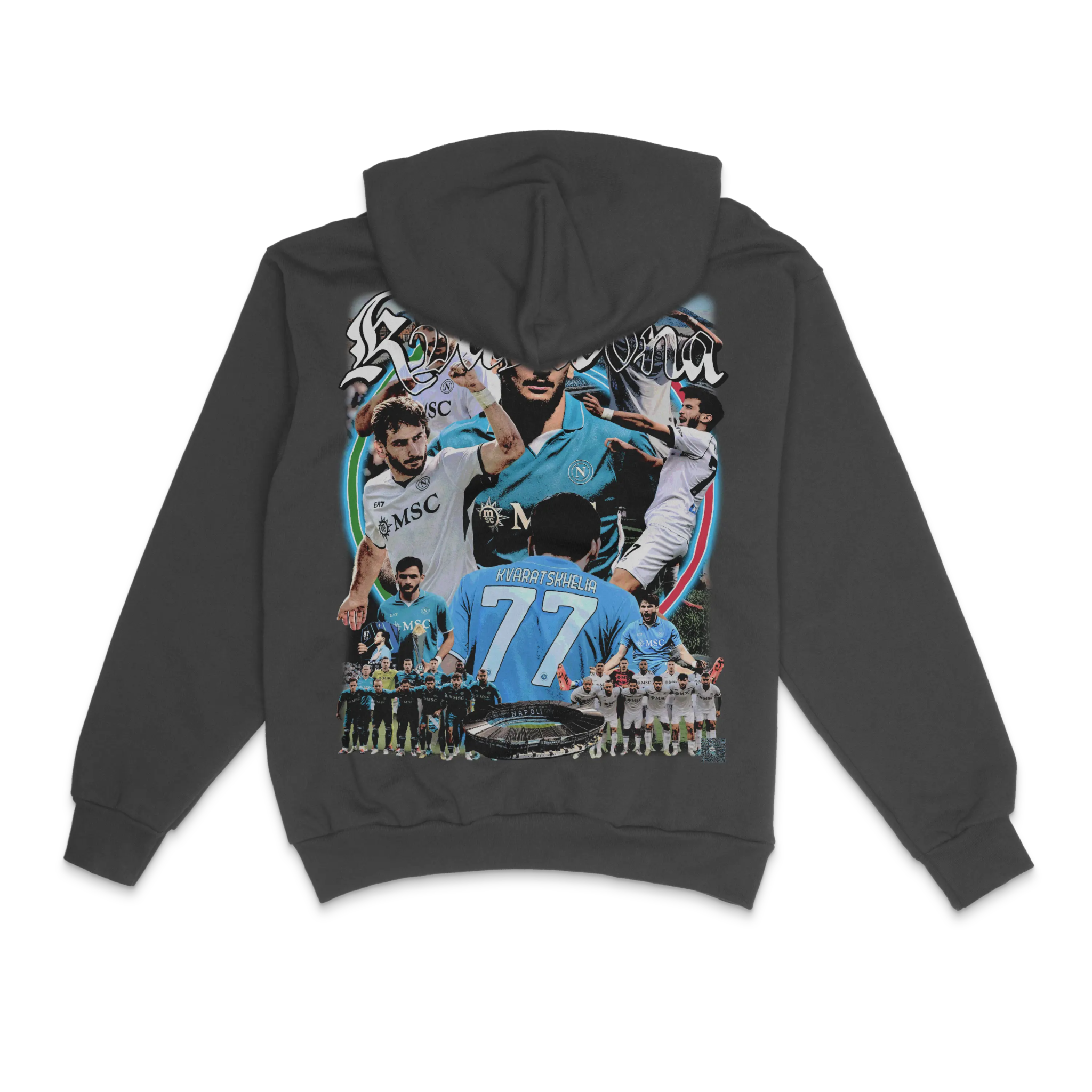 Khvicha Kvaratskhelia Napoli Hoody - Greazy Tees