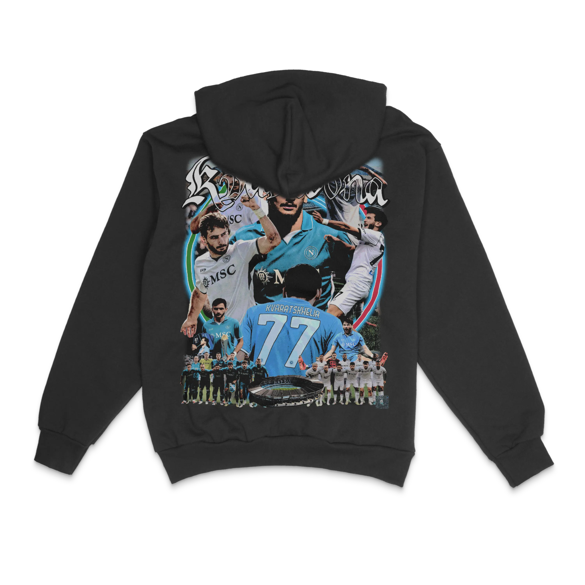 Khvicha Kvaratskhelia Napoli Hoody - Greazy Tees