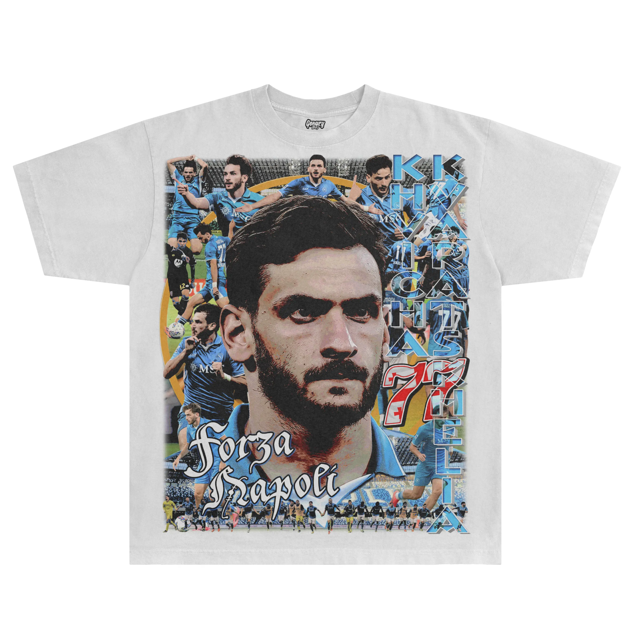 Khvicha Kvaratskhelia Napoli Tee - Greazy Tees