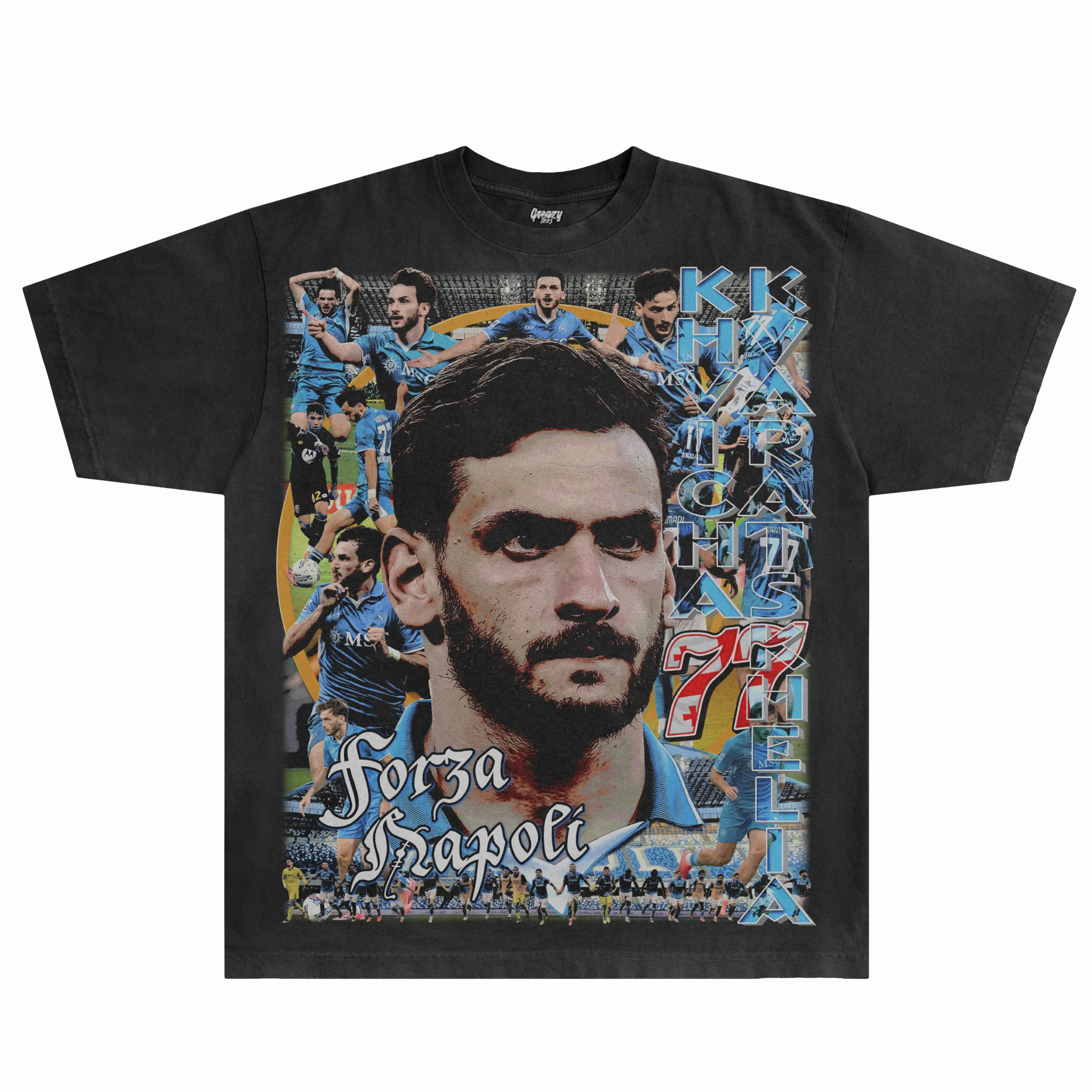 Khvicha Kvaratskhelia Napoli Tee - Greazy Tees