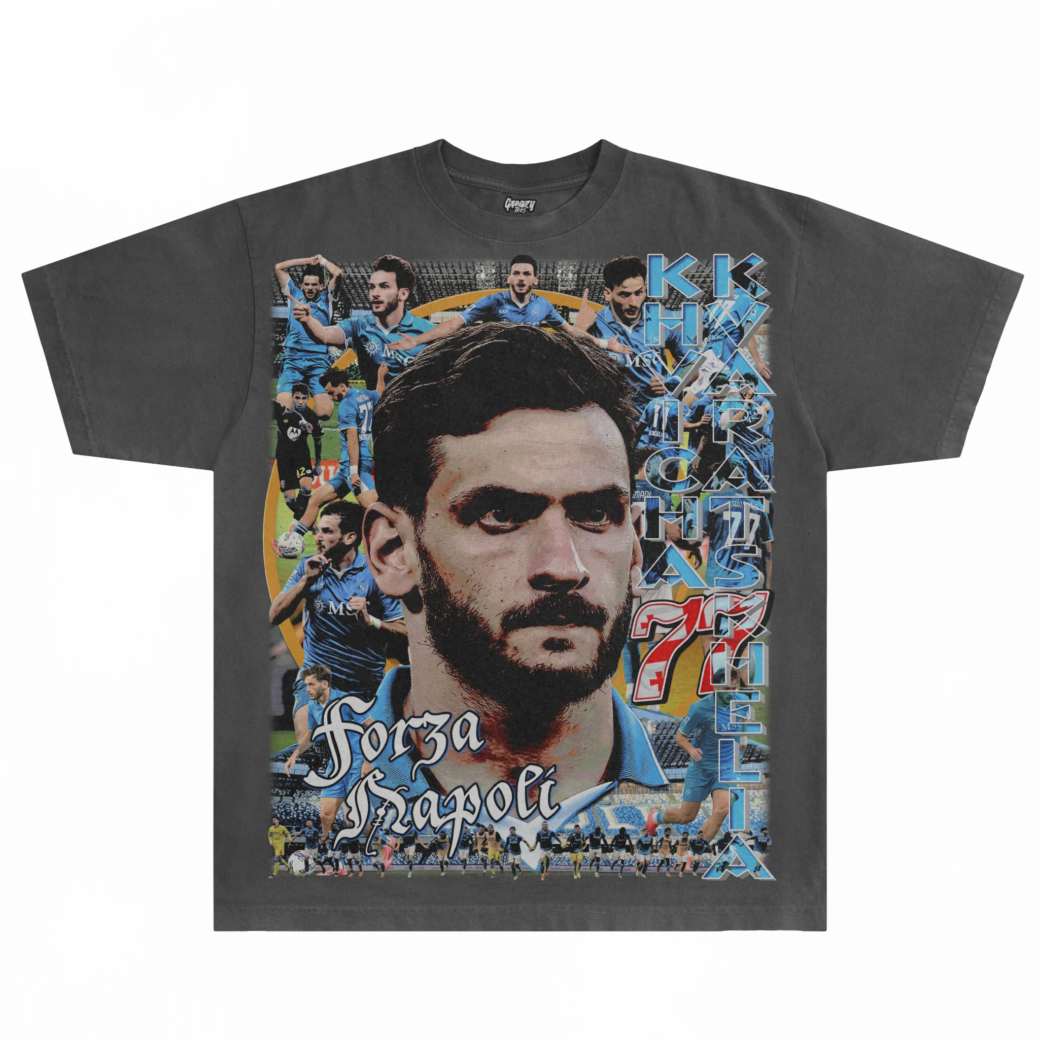 Khvicha Kvaratskhelia Napoli Tee - Greazy Tees