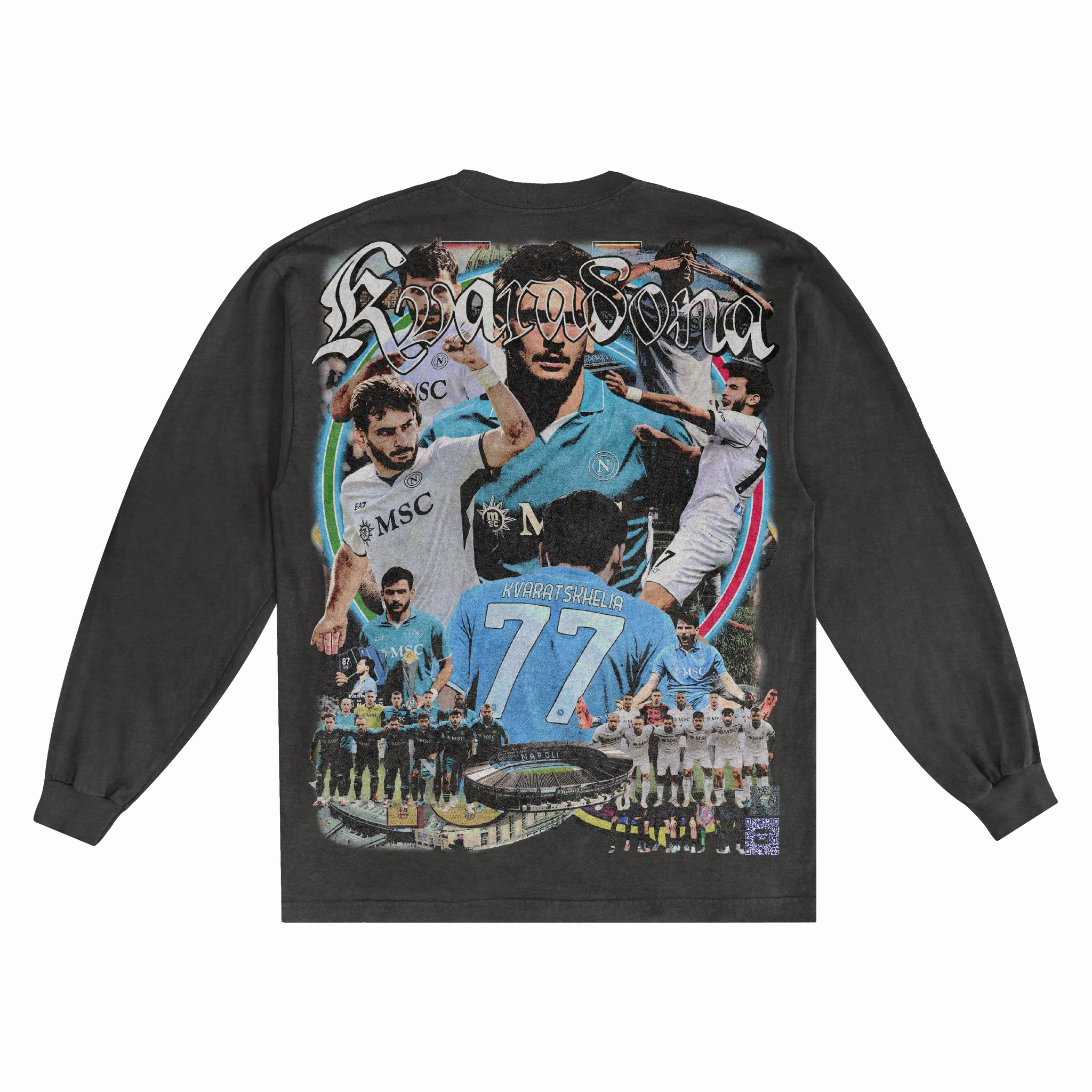 Khvicha Kvaratskhelia Napoli Long Sleeved Tee