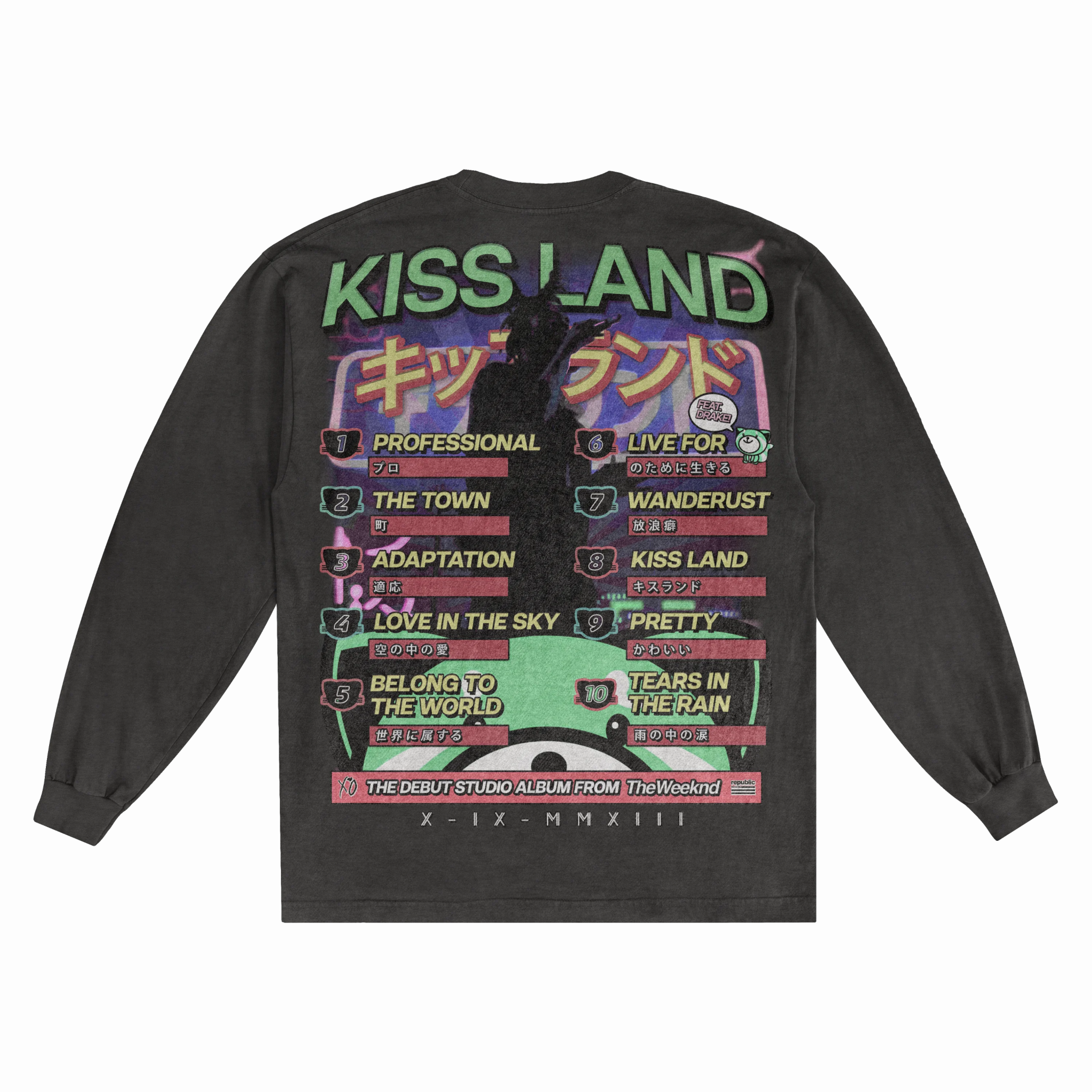 Kiss Land Long Sleeved Tee - Greazy Tees