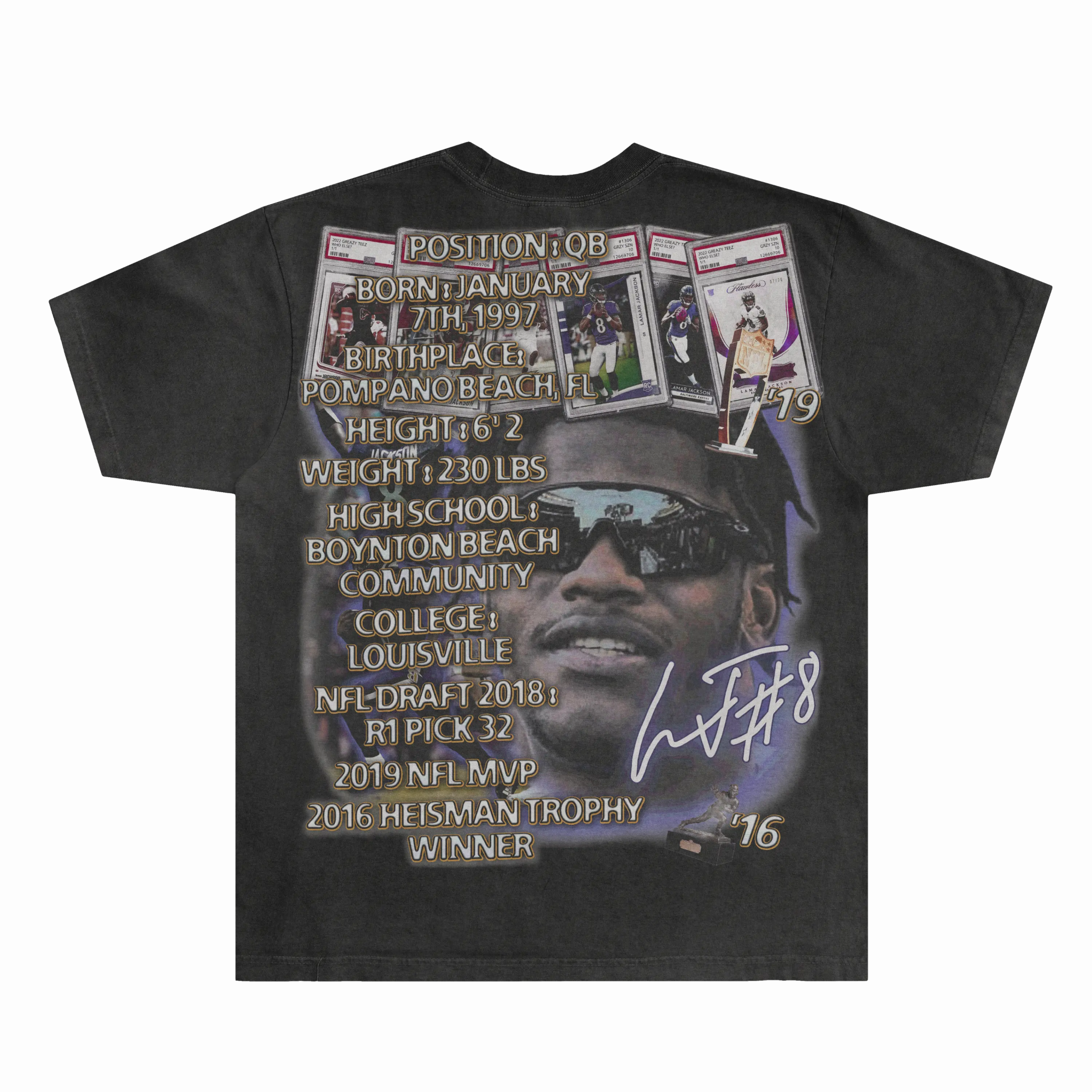 Lamar Jackson Ravens Tee - Greazy Tees