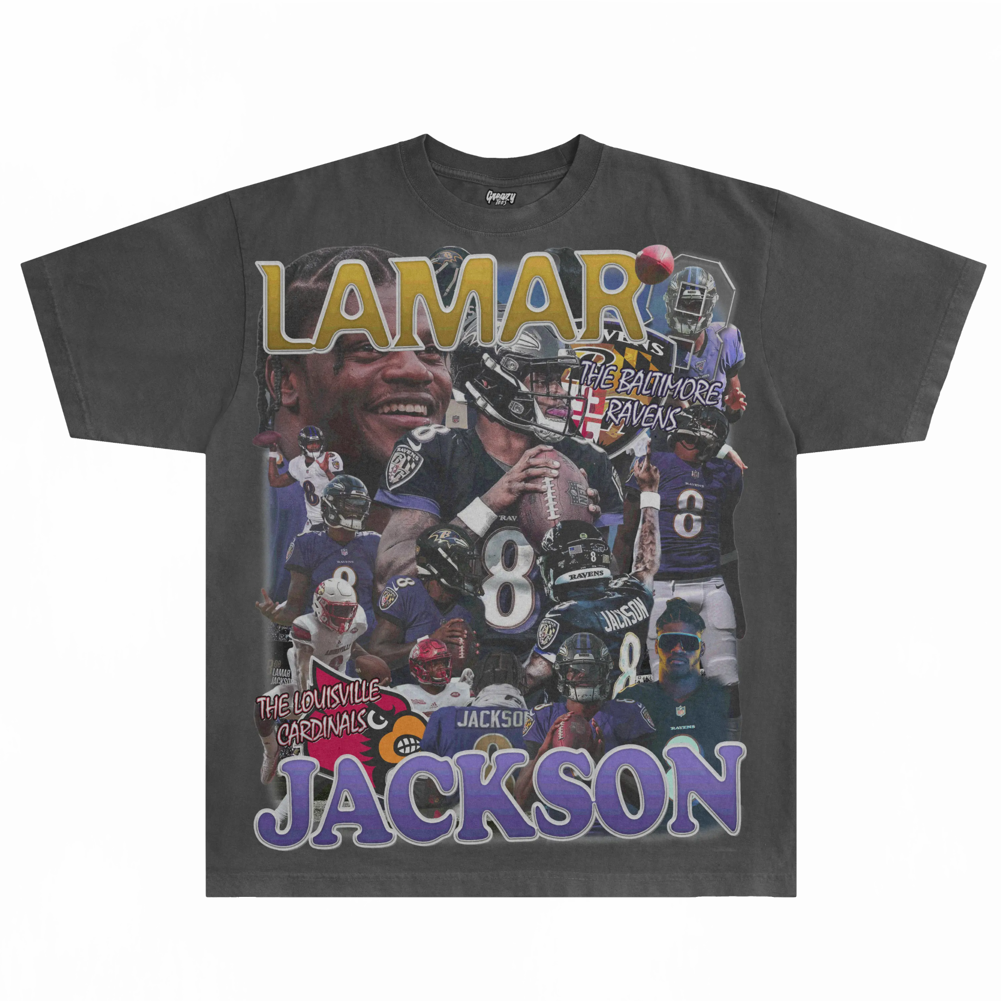 Lamar Jackson Ravens Tee - Greazy Tees