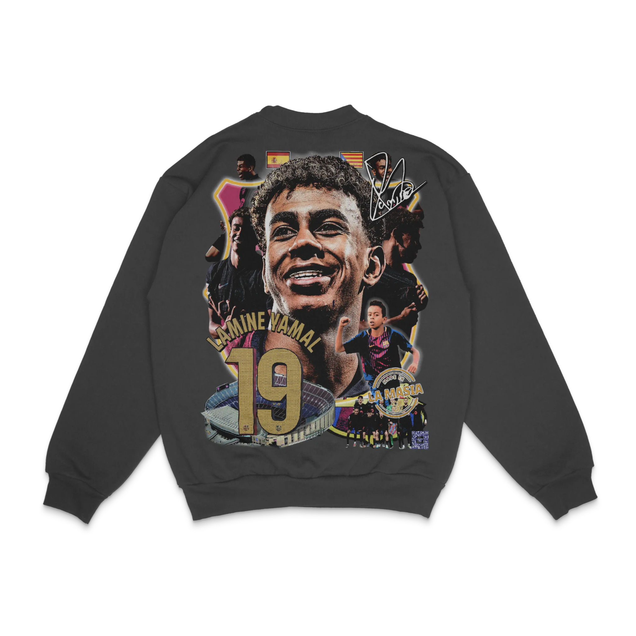 Lamine Yamal Barça Crewneck Sweatshirt - Greazy Tees