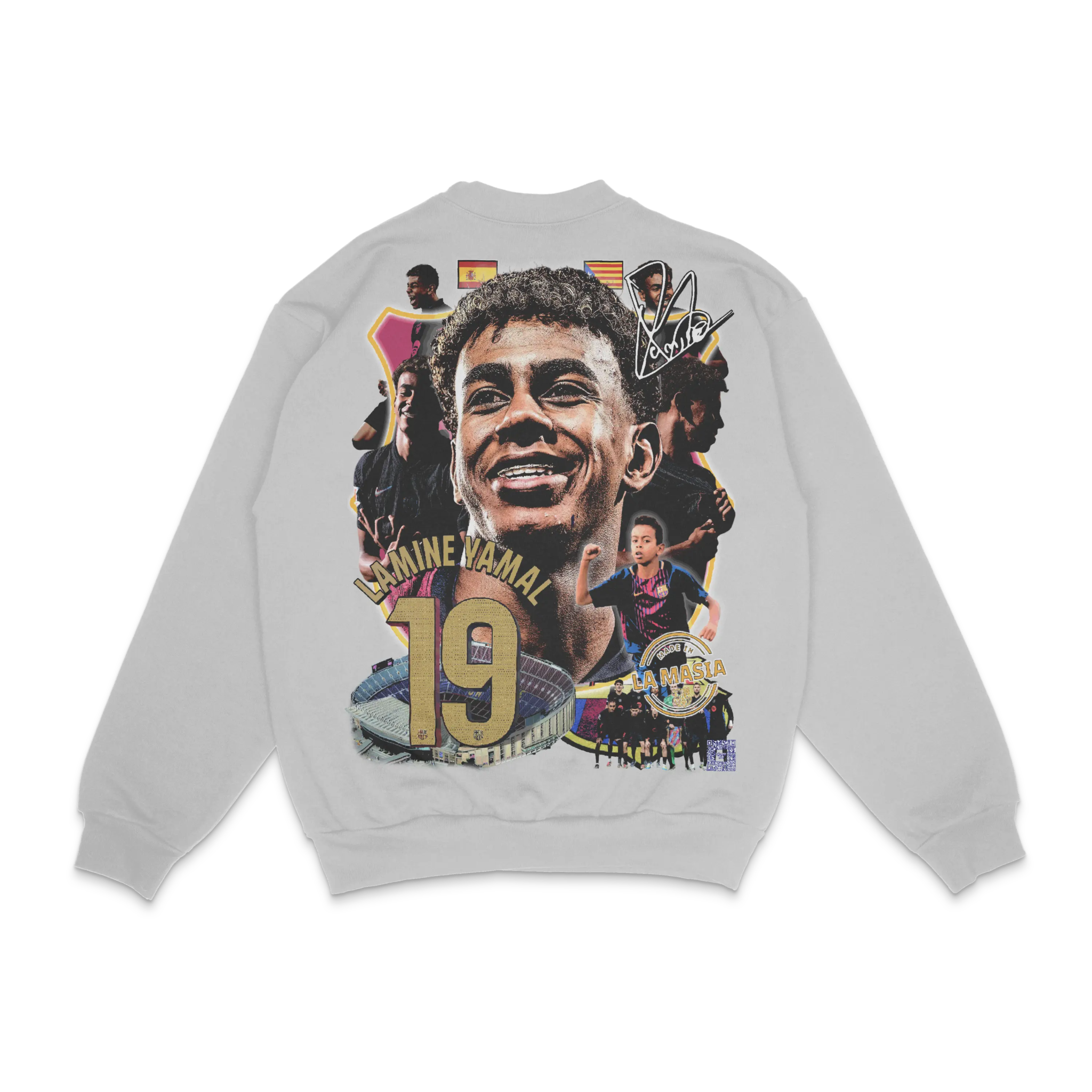 Lamine Yamal Barça Crewneck Sweatshirt - Greazy Tees