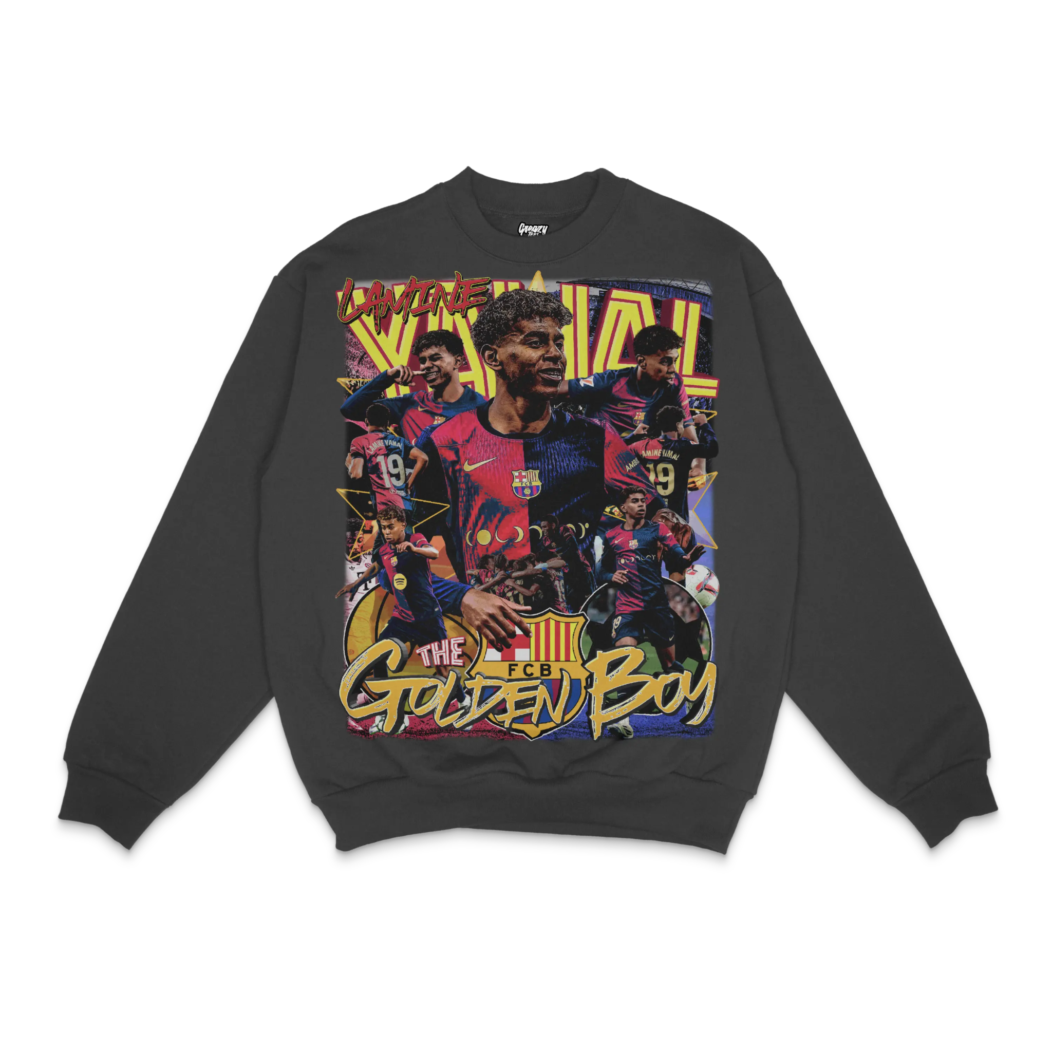 Lamine Yamal Barça Crewneck Sweatshirt - Greazy Tees