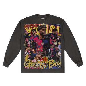 Lamine Yamal Barça Long Sleeved Tee - Greazy Tees