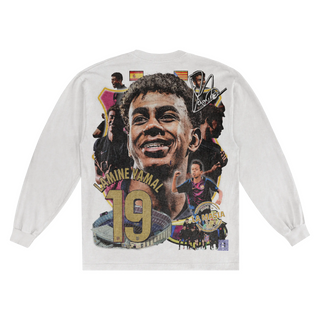 Lamine Yamal Barça Long Sleeved Tee - Greazy Tees