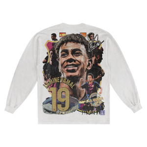 Lamine Yamal Barça Long Sleeved Tee - Greazy Tees