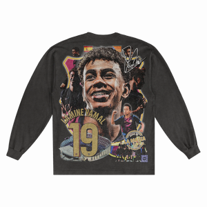 Lamine Yamal Barça Long Sleeved Tee - Greazy Tees