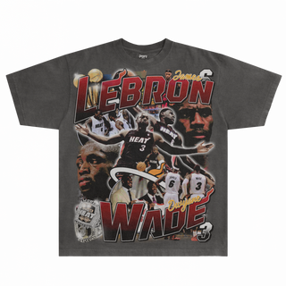 LeBron & Wade '12 - 13 Heat Classic Tee - Greazy Tees