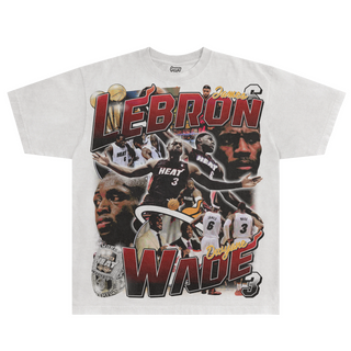 LeBron & Wade '12 - 13 Heat Classic Tee - Greazy Tees