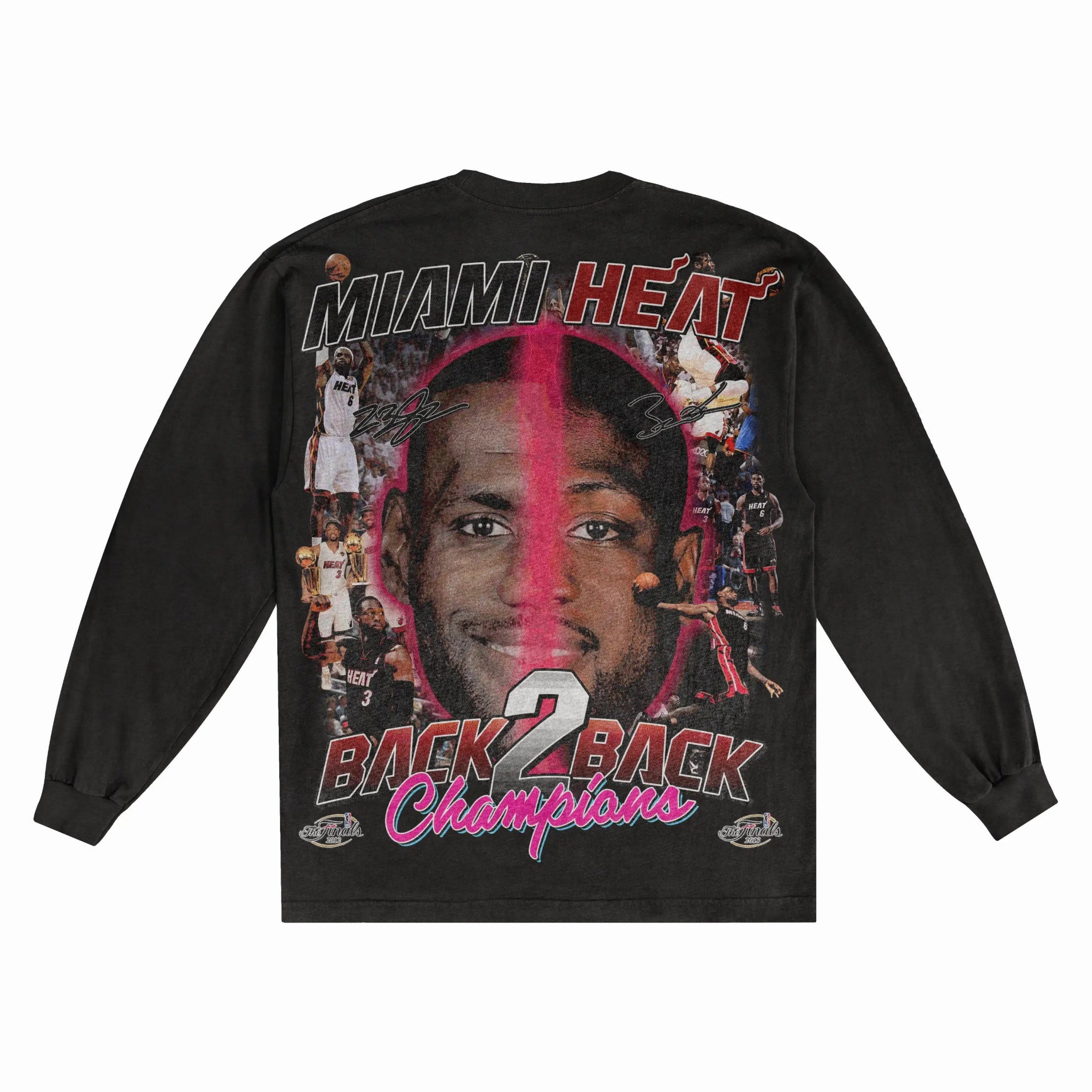 Lebron & Wade '12 - 13 Long Sleeved Tee - Greazy Tees