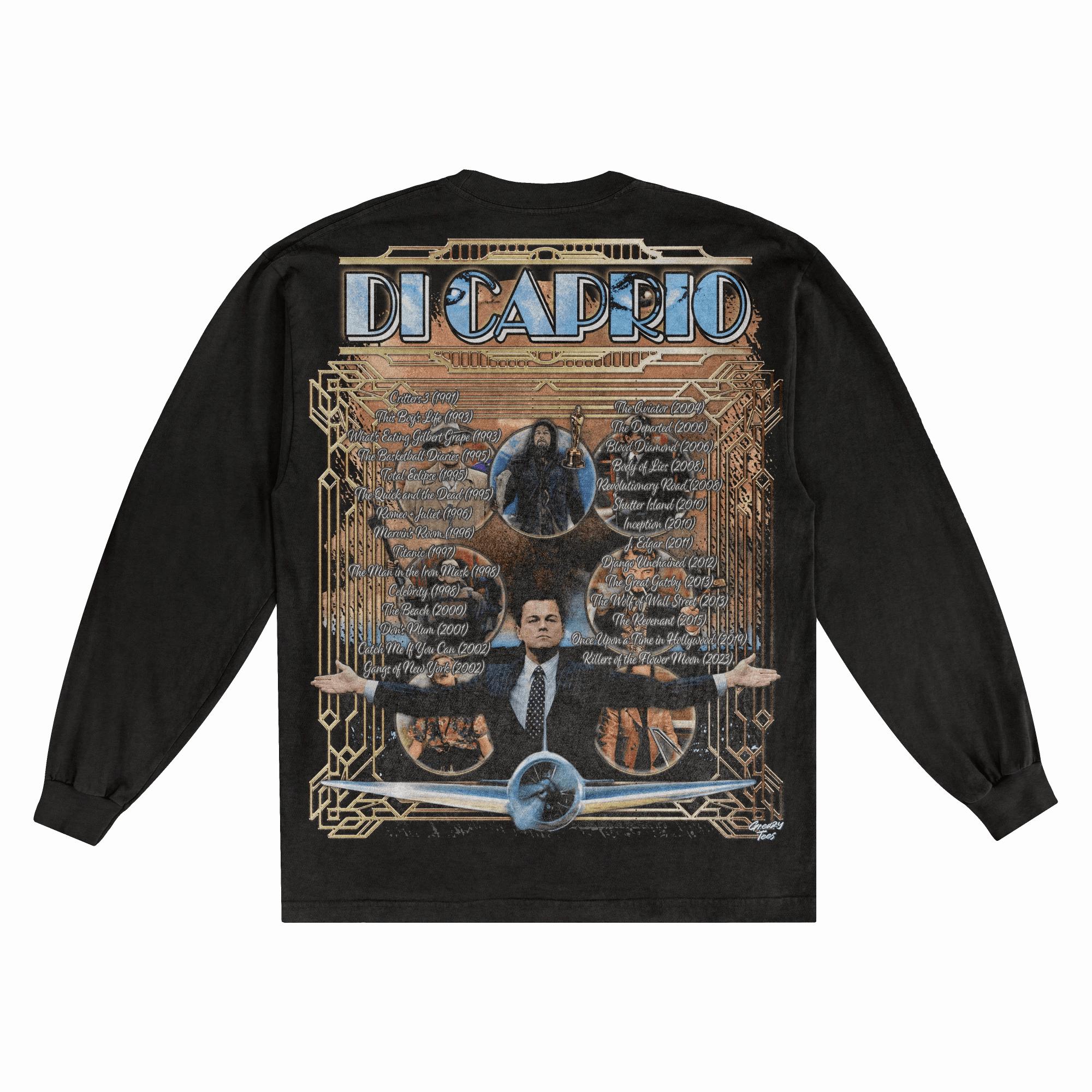 Leonardo DiCaprio Long Sleeved Tee - Greazy Tees