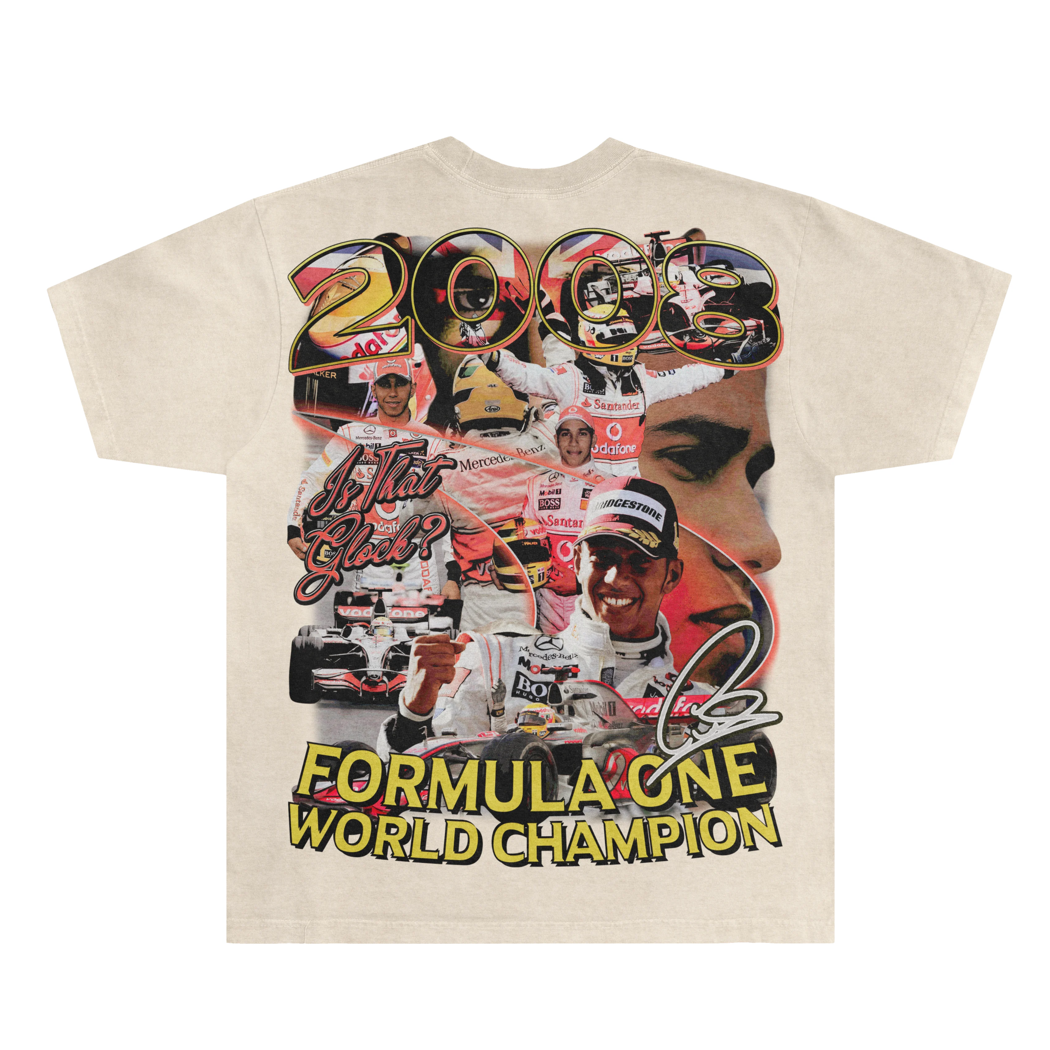 Lewis Hamilton '08 Tee - Greazy Tees