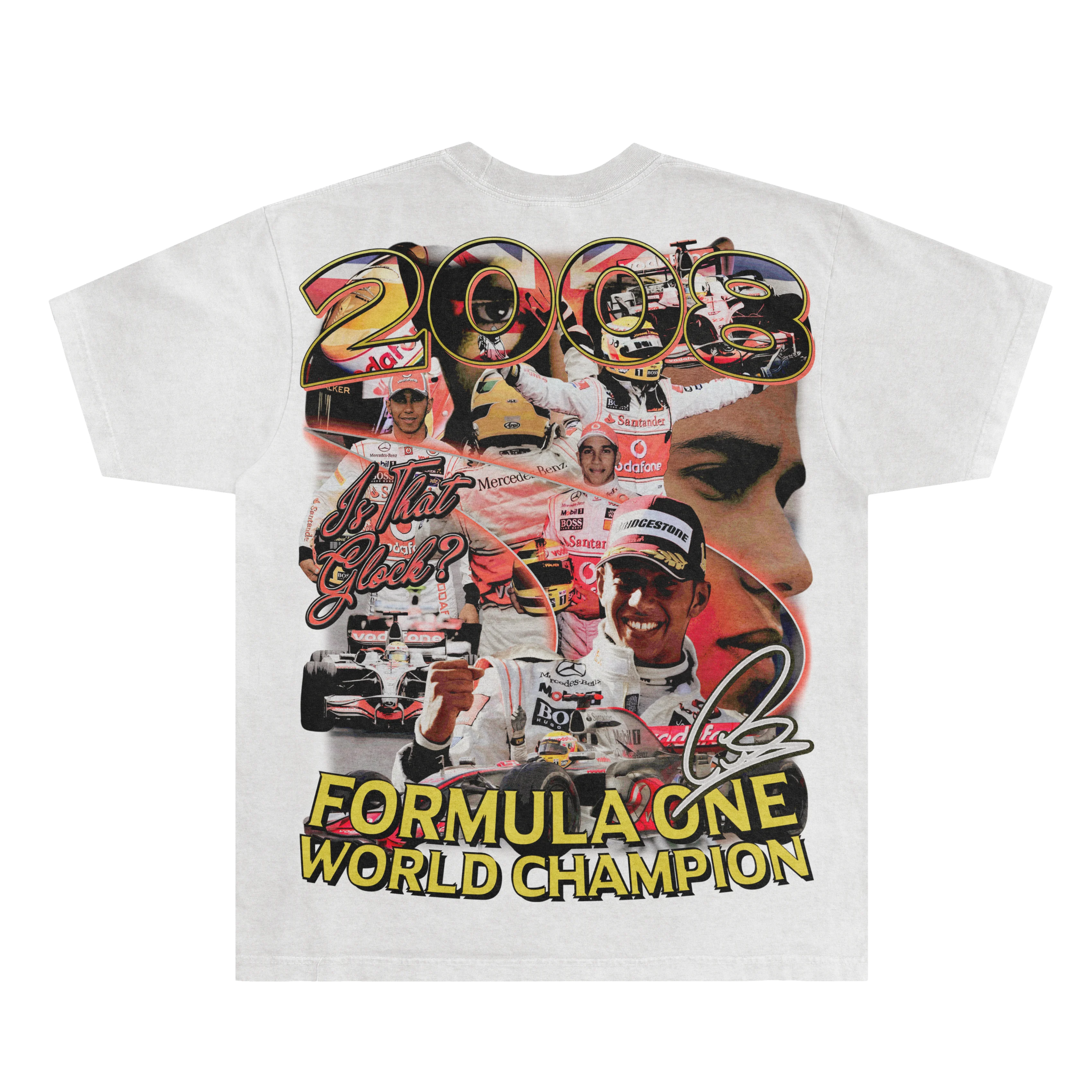 Lewis Hamilton '08 Tee - Greazy Tees