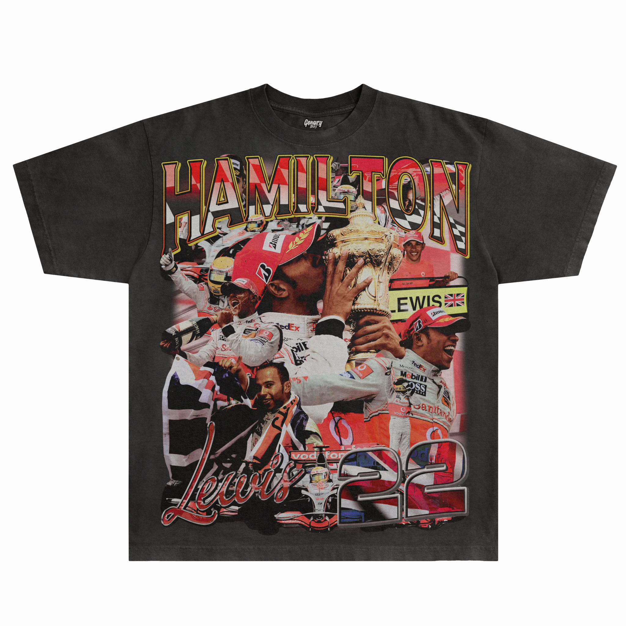 Lewis Hamilton '08 Tee - Greazy Tees