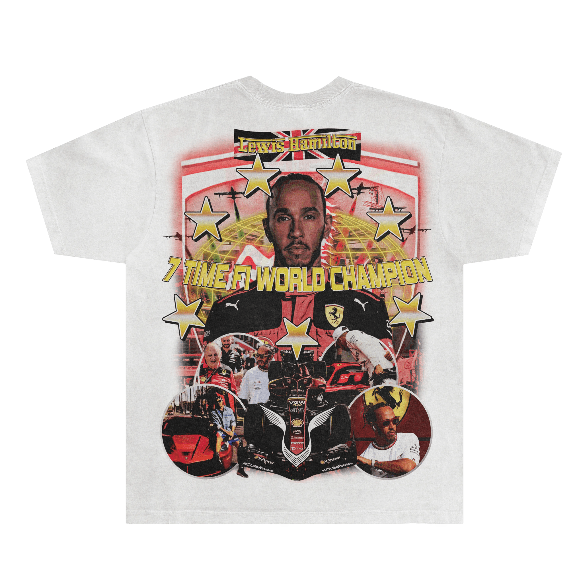 Lewis Hamilton Ferrari Tee - Greazy Tees