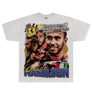 Lewis Hamilton Ferrari Tee - Greazy Tees