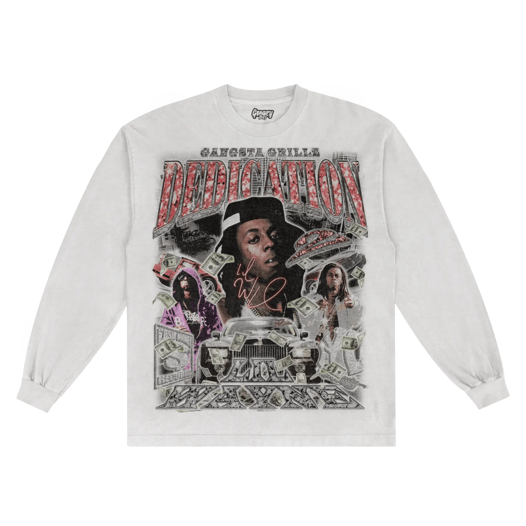 Lil Wayne Dedication 2 Long Sleeved Tee - Greazy Tees