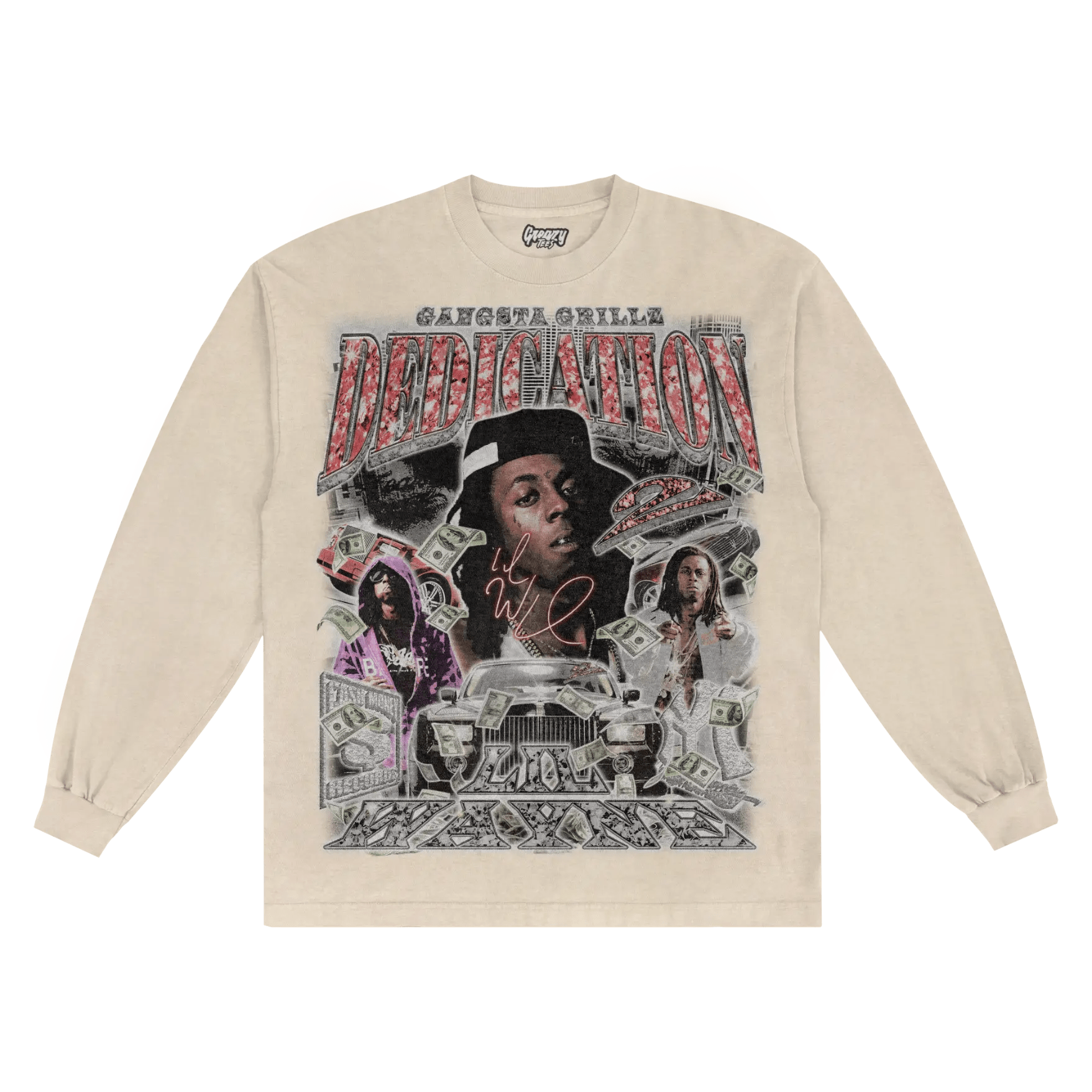 Lil Wayne Dedication 2 Long Sleeved Tee - Greazy Tees