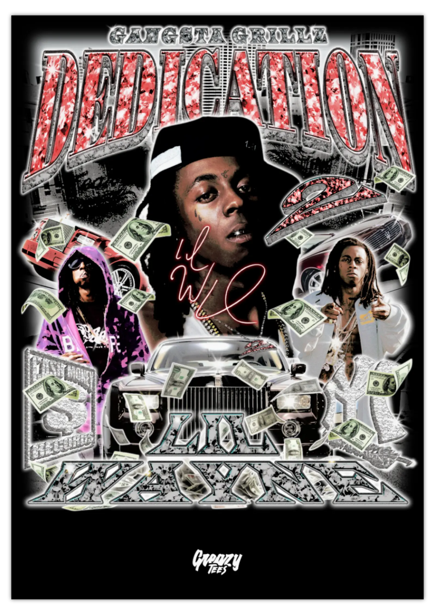 Lil Wayne Dedication 2 Poster Print - Greazy Tees