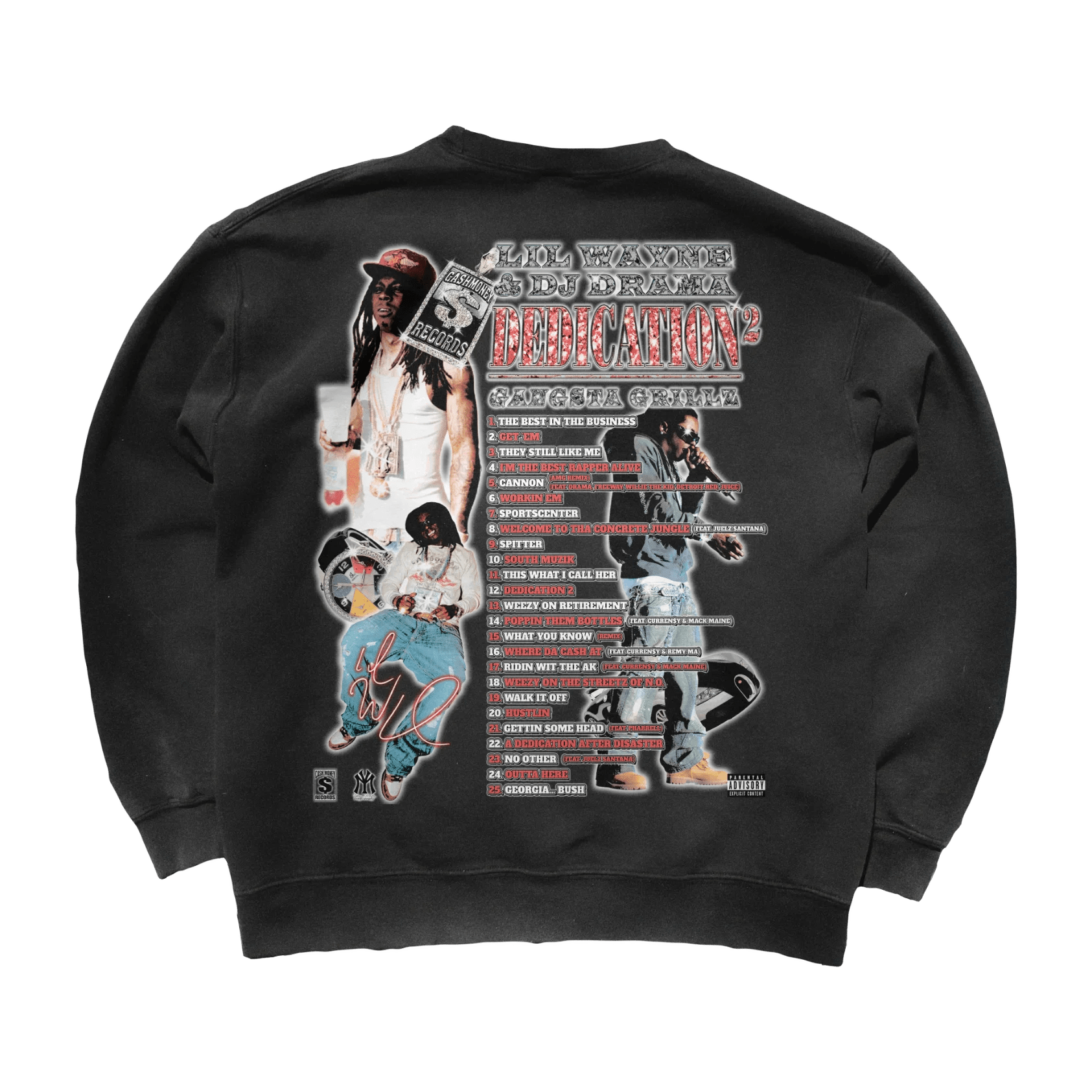 Lil Wayne Dedication 2 Sweatshirt - Greazy Tees